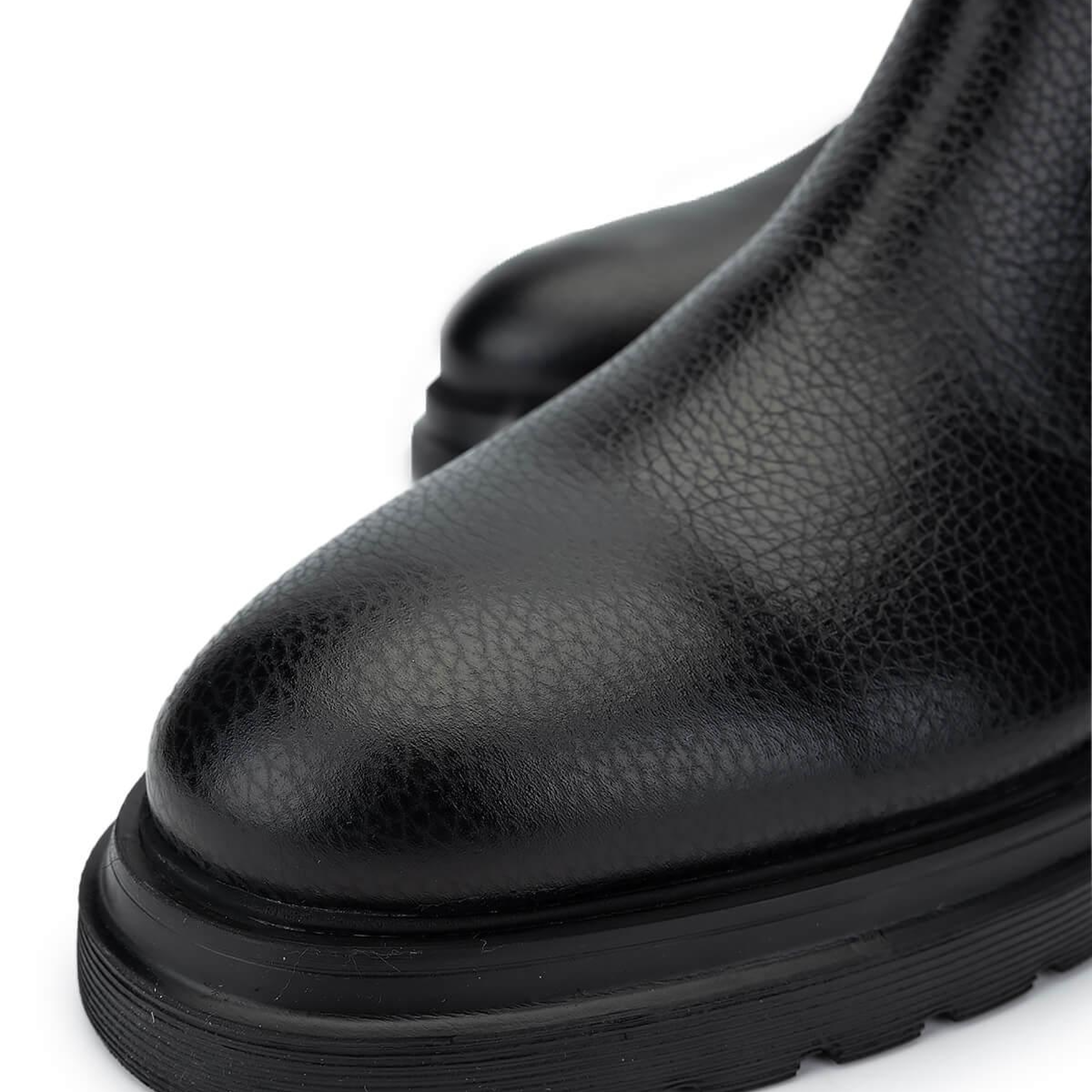 Tamer Tanca Erkek Hakiki Deri Siyah Bot Ayakkabı