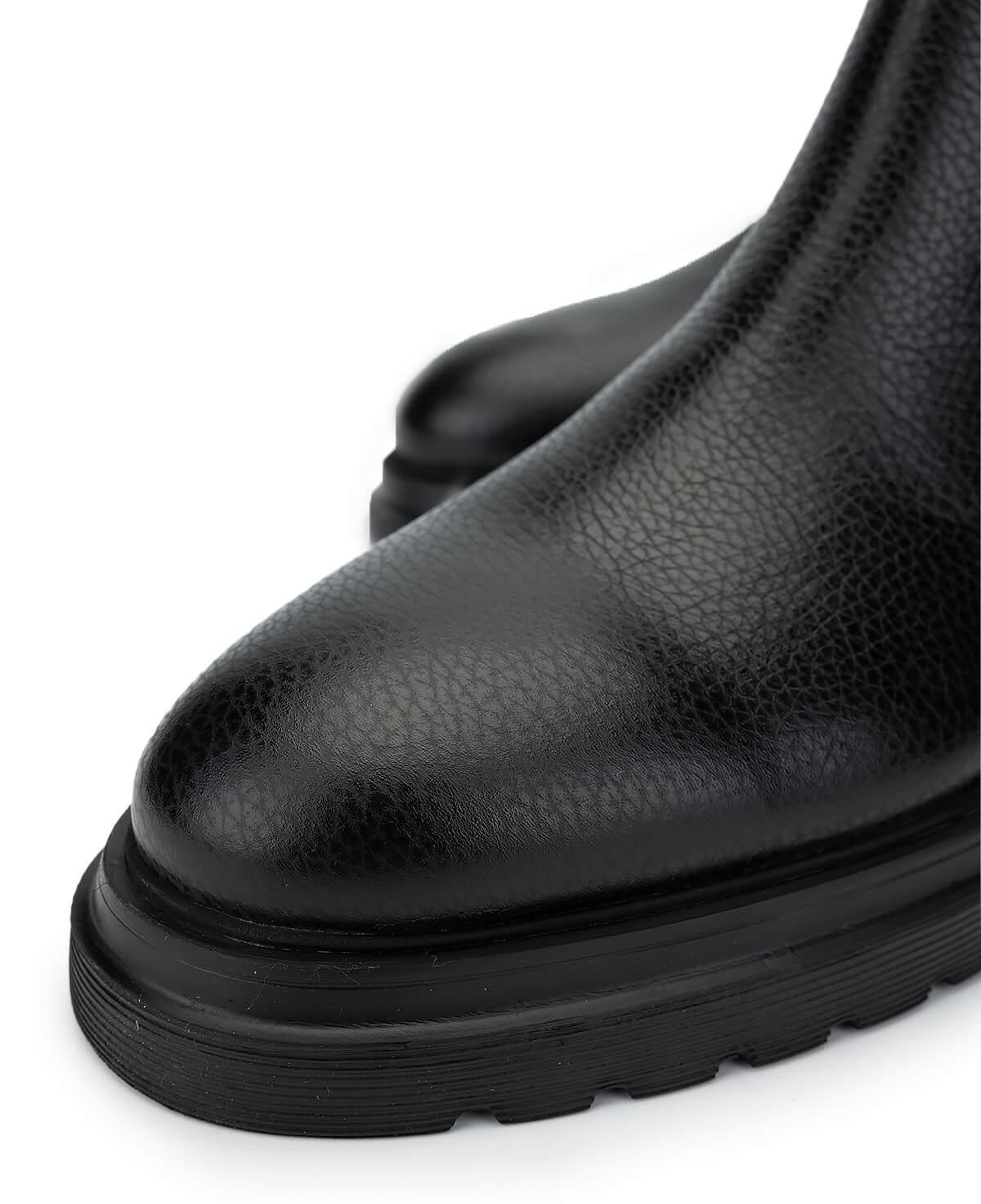 Tamer Tanca Erkek Hakiki Deri Siyah Bot Ayakkabı