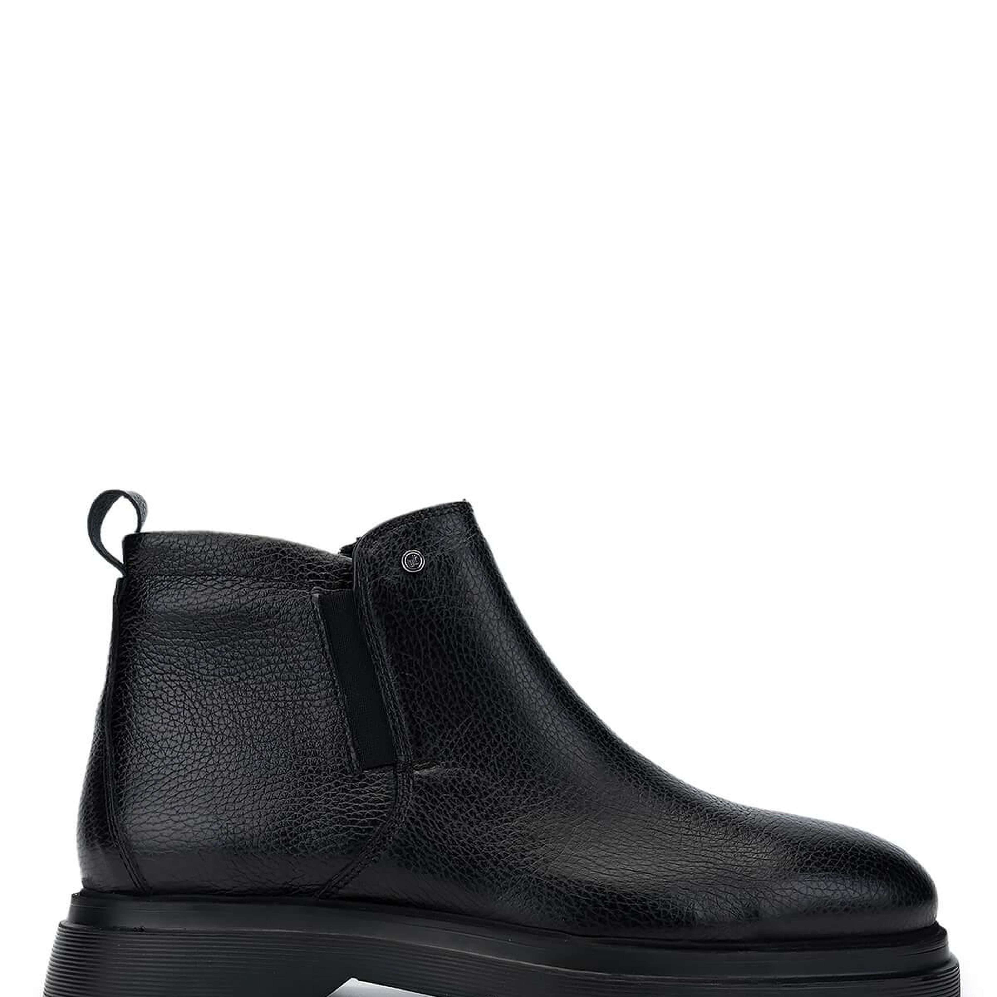 Tamer Tanca Erkek Hakiki Deri Siyah Bot Ayakkabı