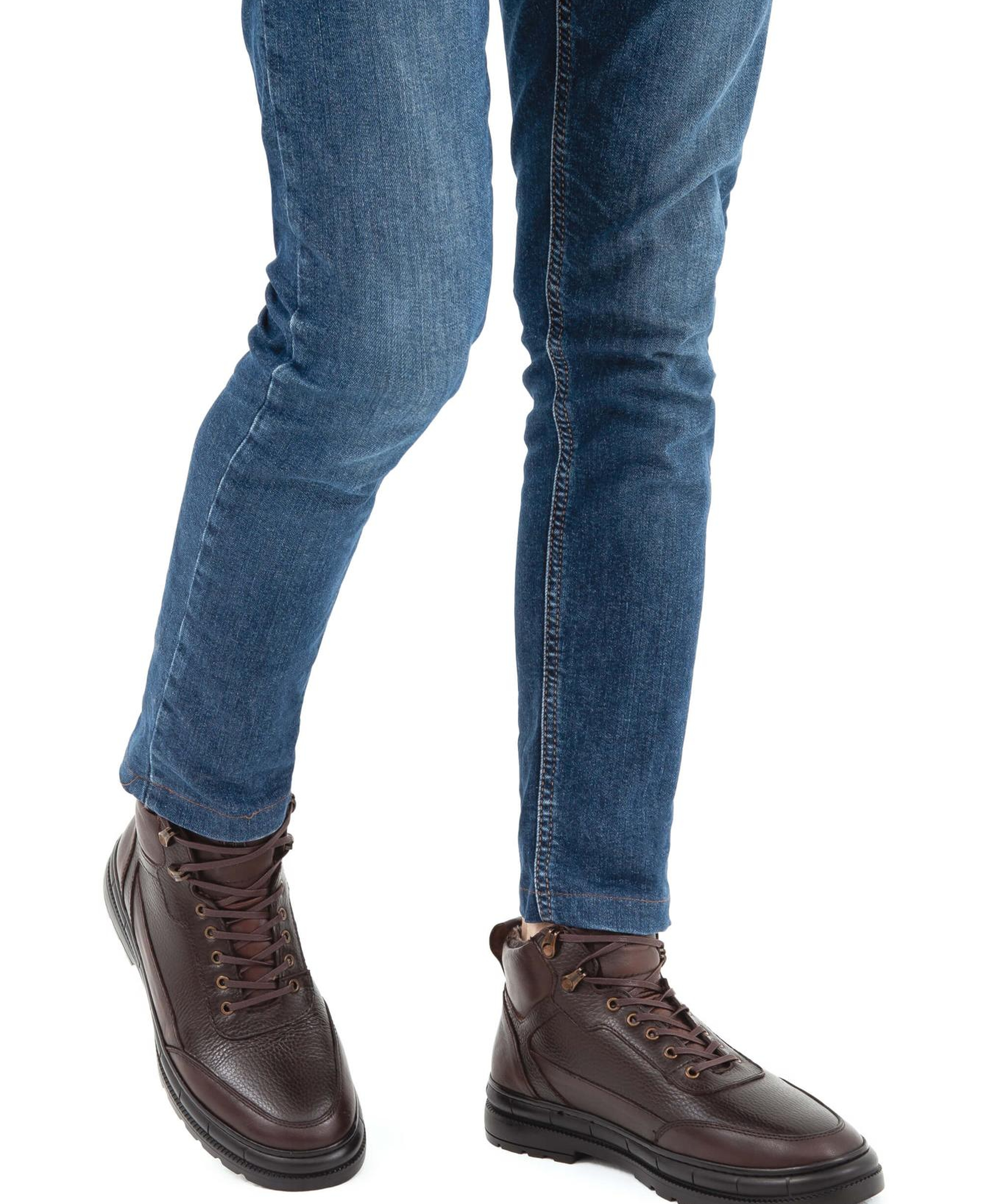 Tamer Tanca Erkek Hakiki Deri Kahverengi Casual Bot