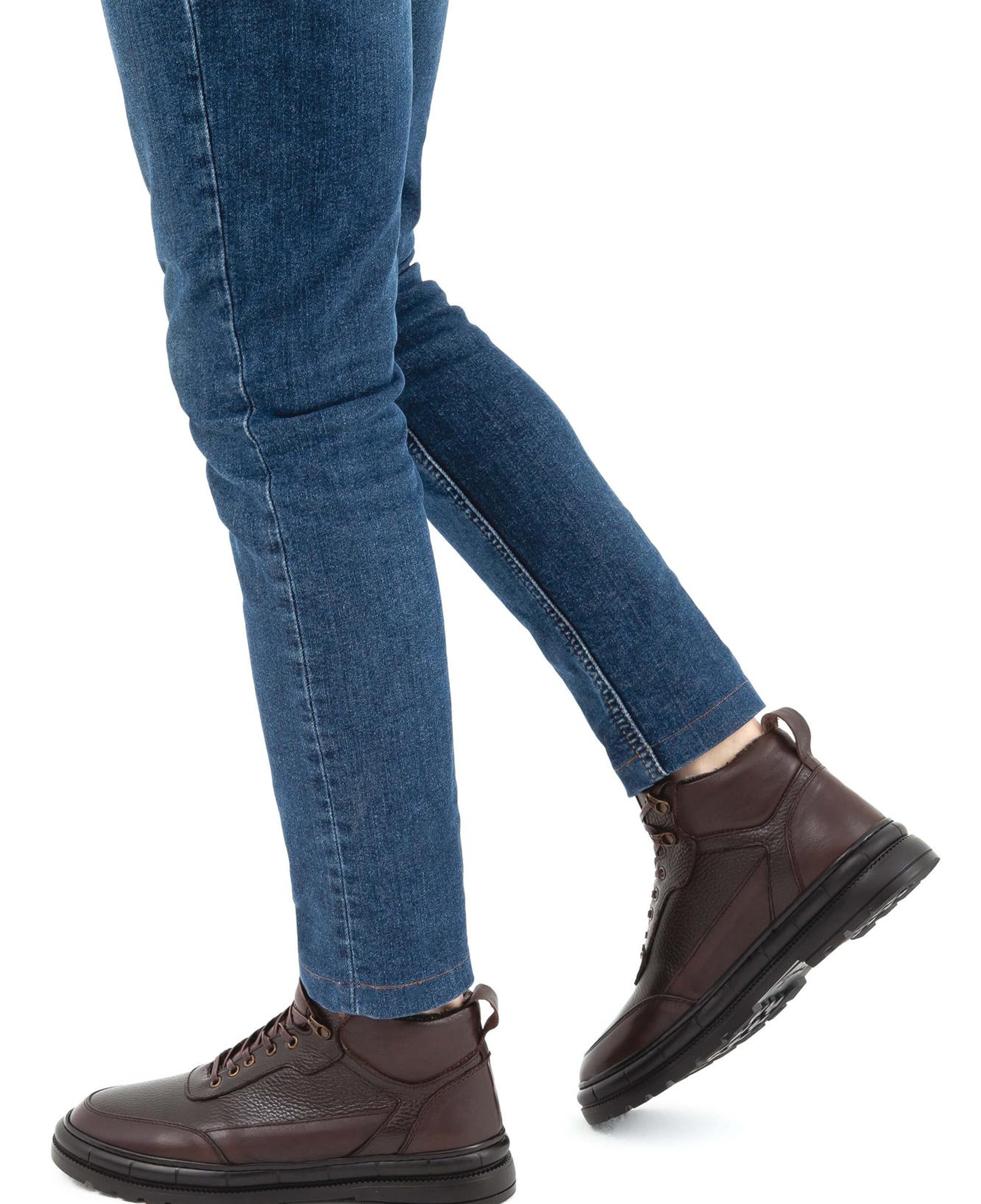 Tamer Tanca Erkek Hakiki Deri Kahverengi Casual Bot