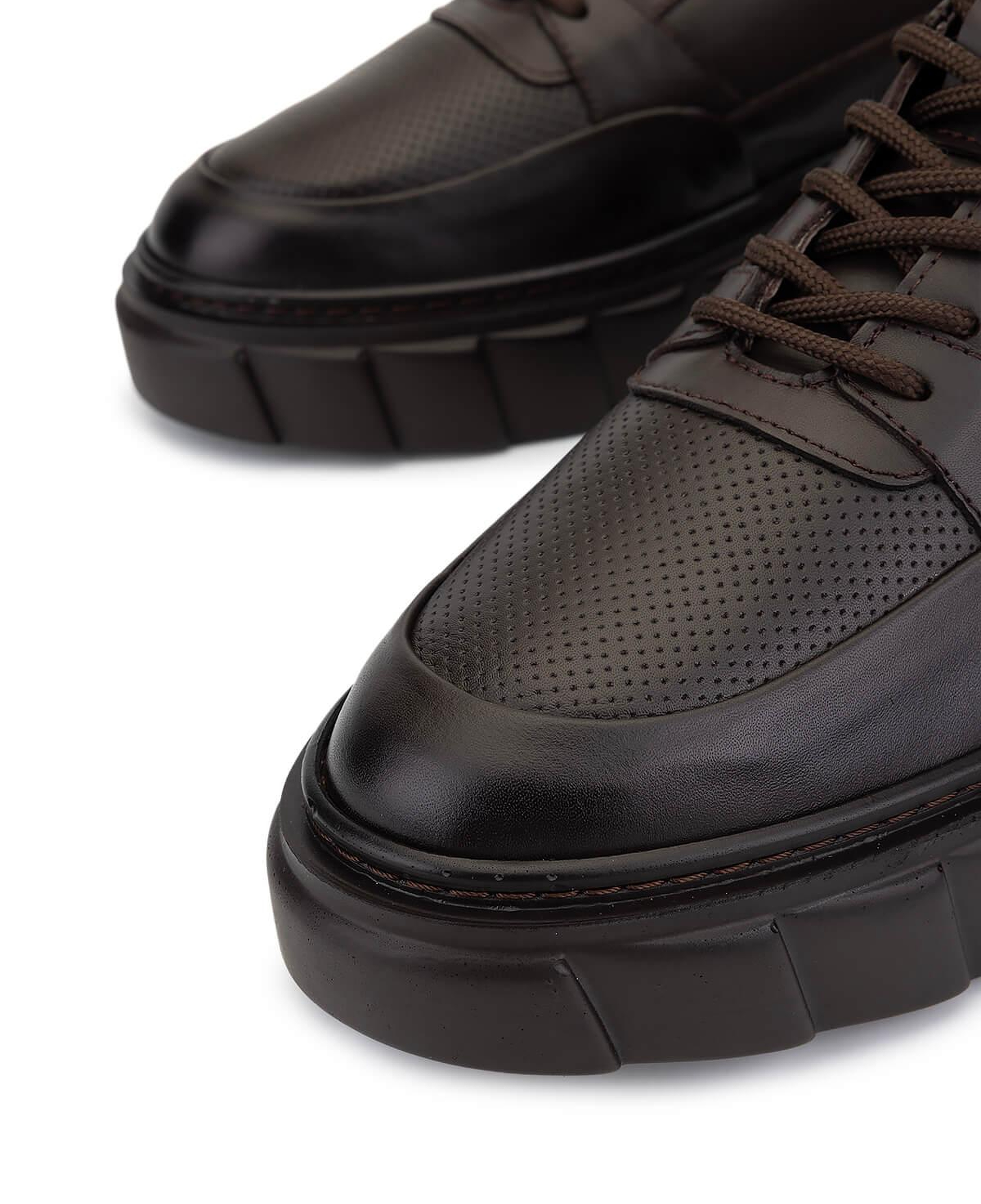 Tamer Tanca Erkek Hakiki Deri Kahverengi Sneakers & Spor Ayakkabı