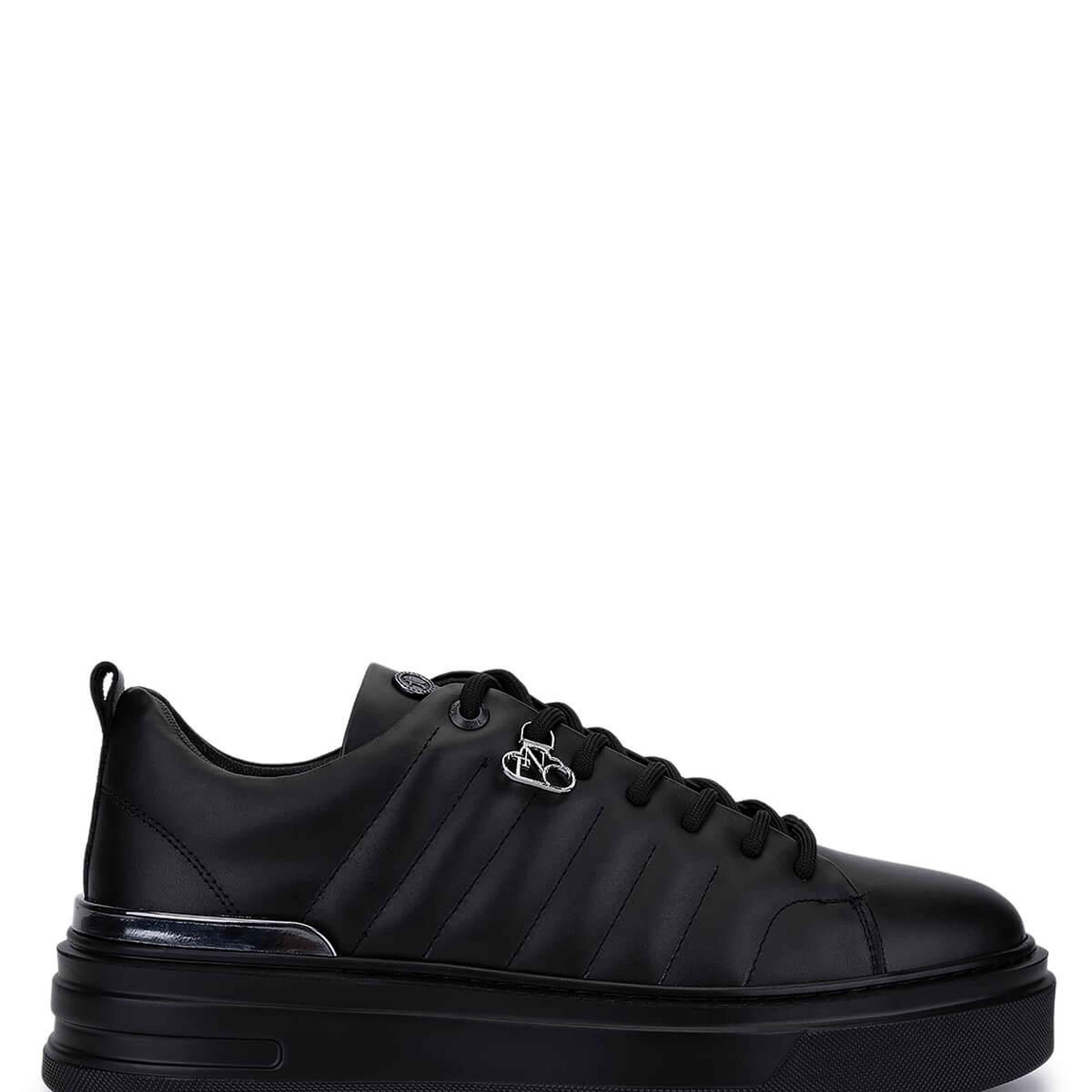 Tamer Tanca Erkek Hakiki Deri Siyah Deri Sneakers & Spor Ayakkabı