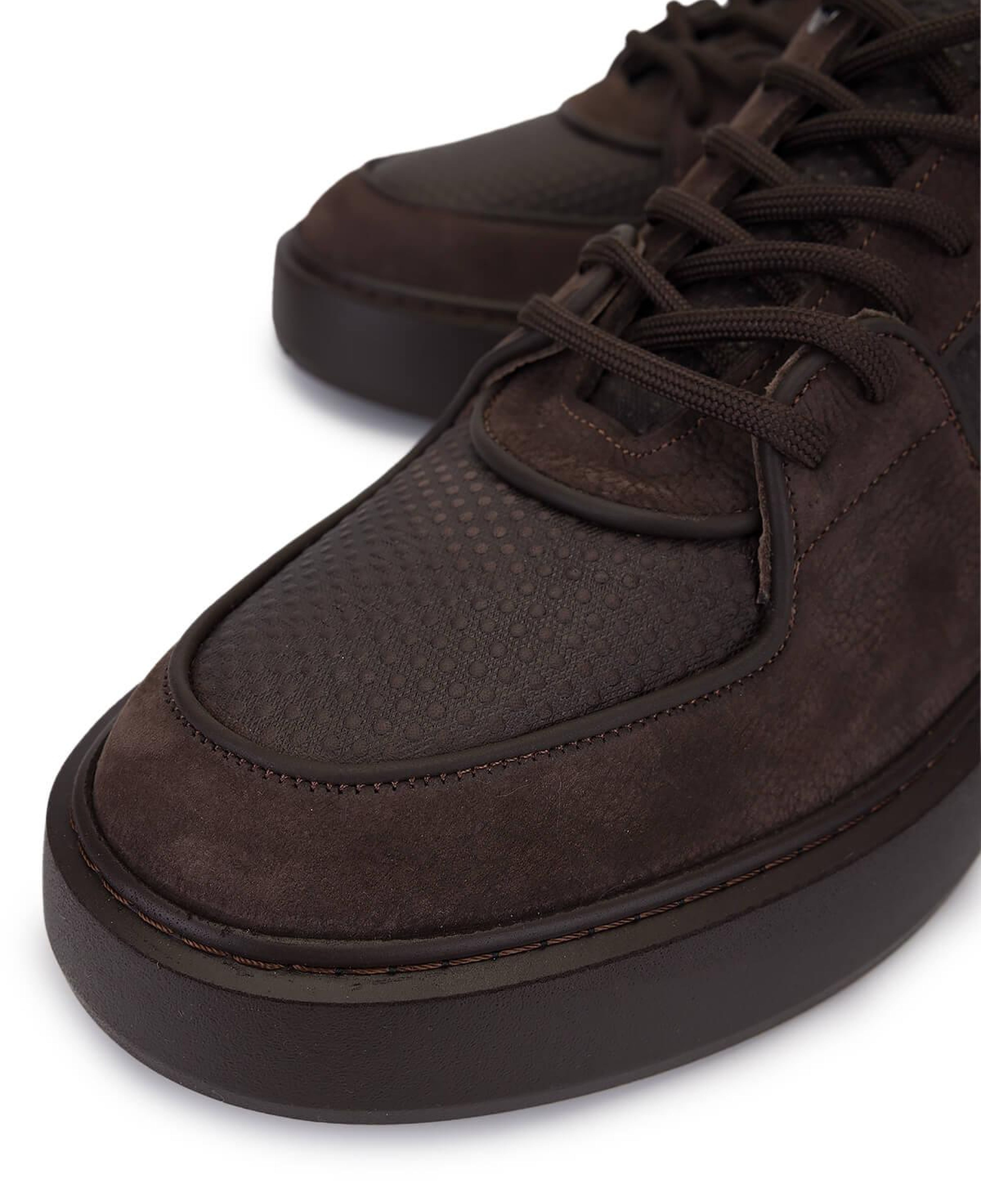 Tamer Tanca Erkek Hakiki Deri Kahverengi Sneakers & Spor Ayakkabı