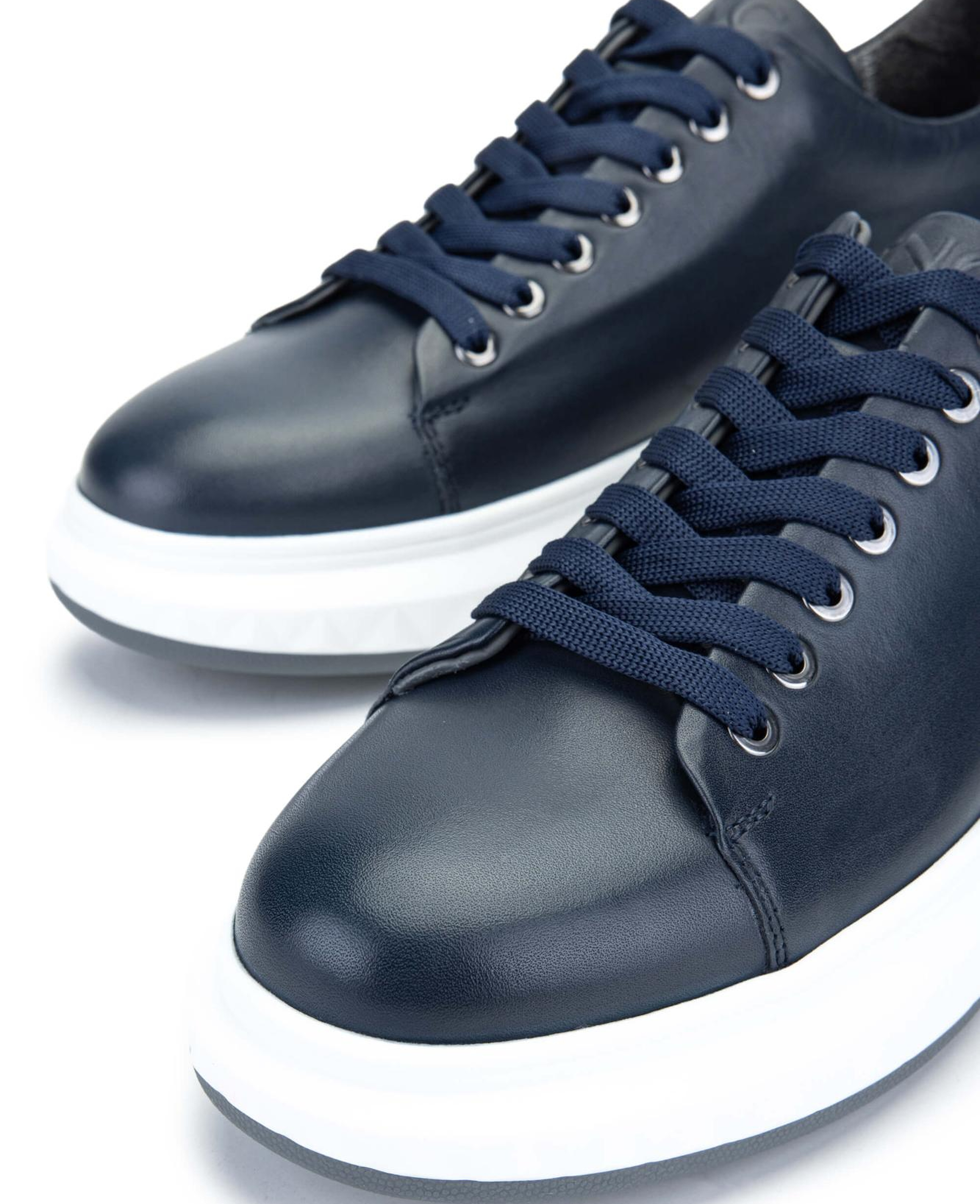 Tamer Tanca Erkek Hakiki Deri Lacivert Sneakers & Spor Ayakkabı