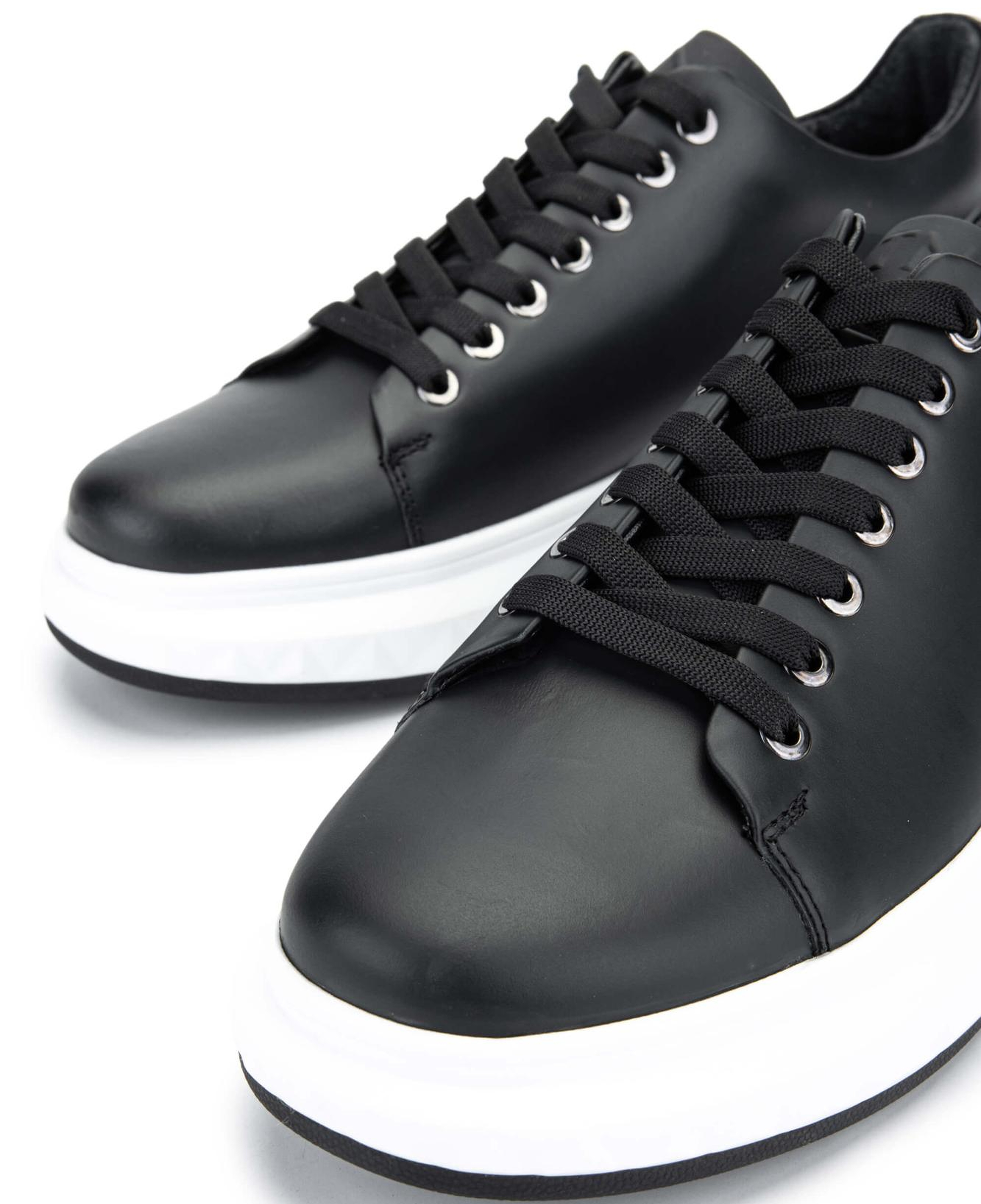 Tamer Tanca Erkek Hakiki Deri Siyah Sneakers & Spor Ayakkabı