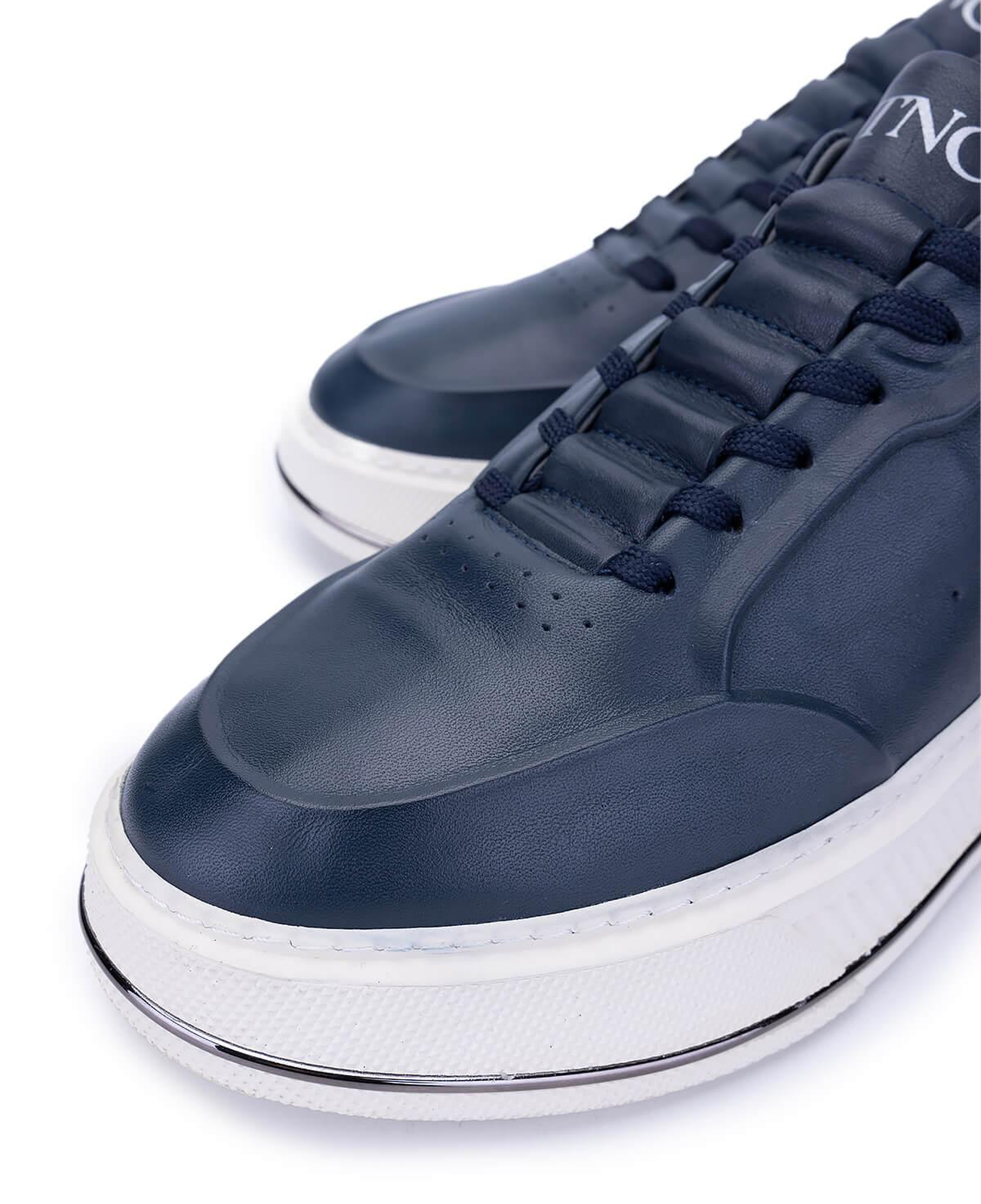 Tamer Tanca Erkek Hakiki Deri Lacivert Sneakers & Spor Ayakkabı