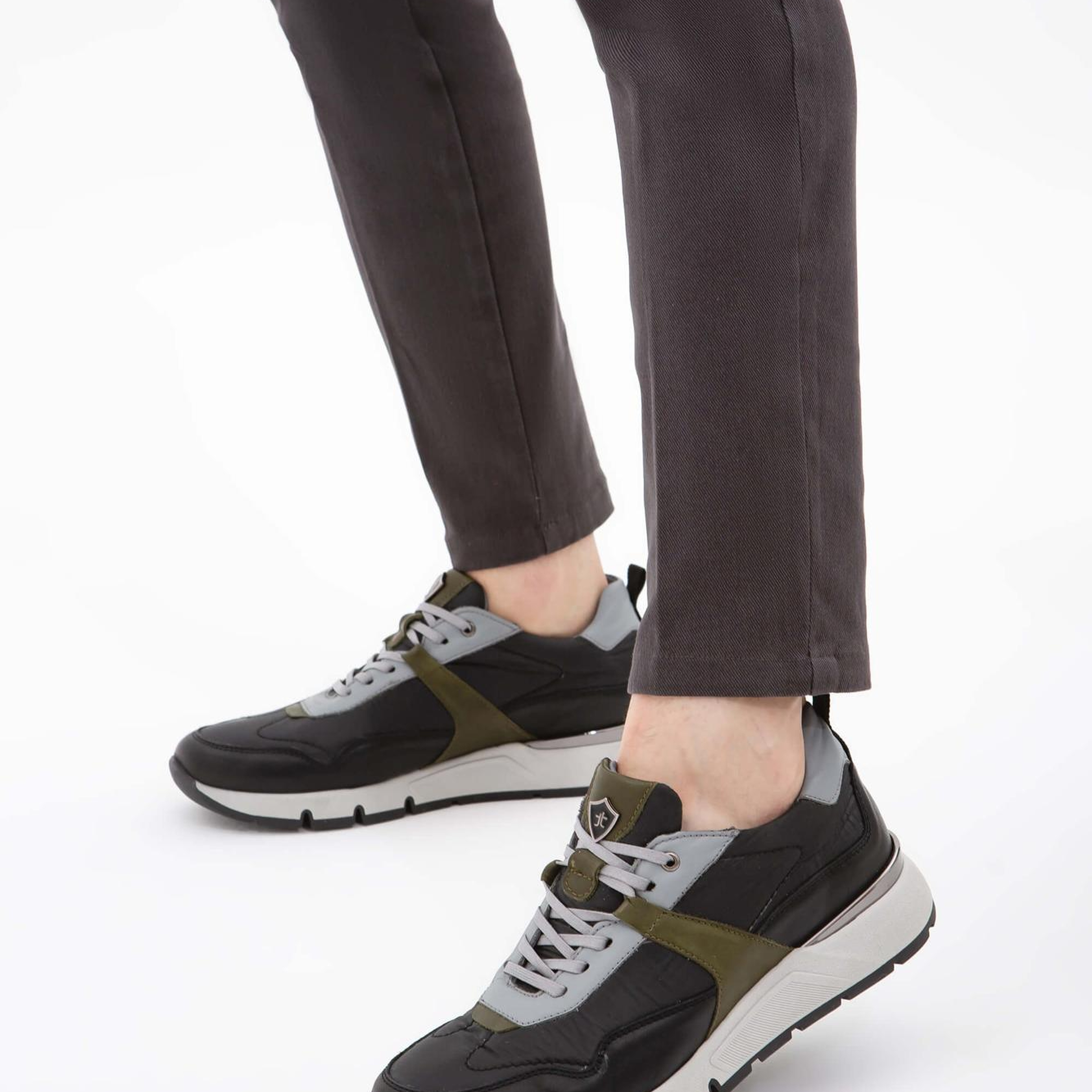 Tamer Tanca Erkek Hakiki Deri Siyah Sneakers & Spor Ayakkabı