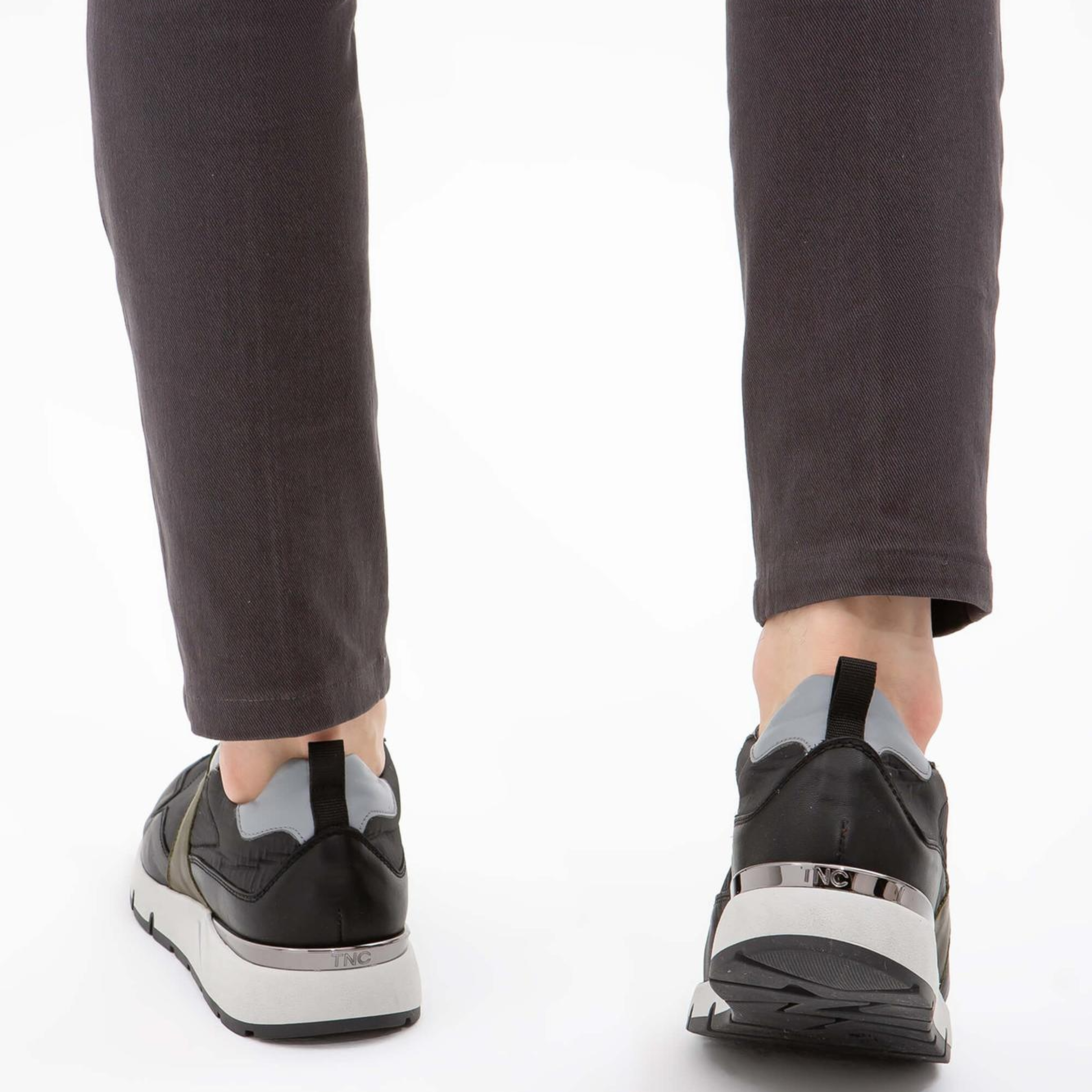 Tamer Tanca Erkek Hakiki Deri Siyah Sneakers & Spor Ayakkabı