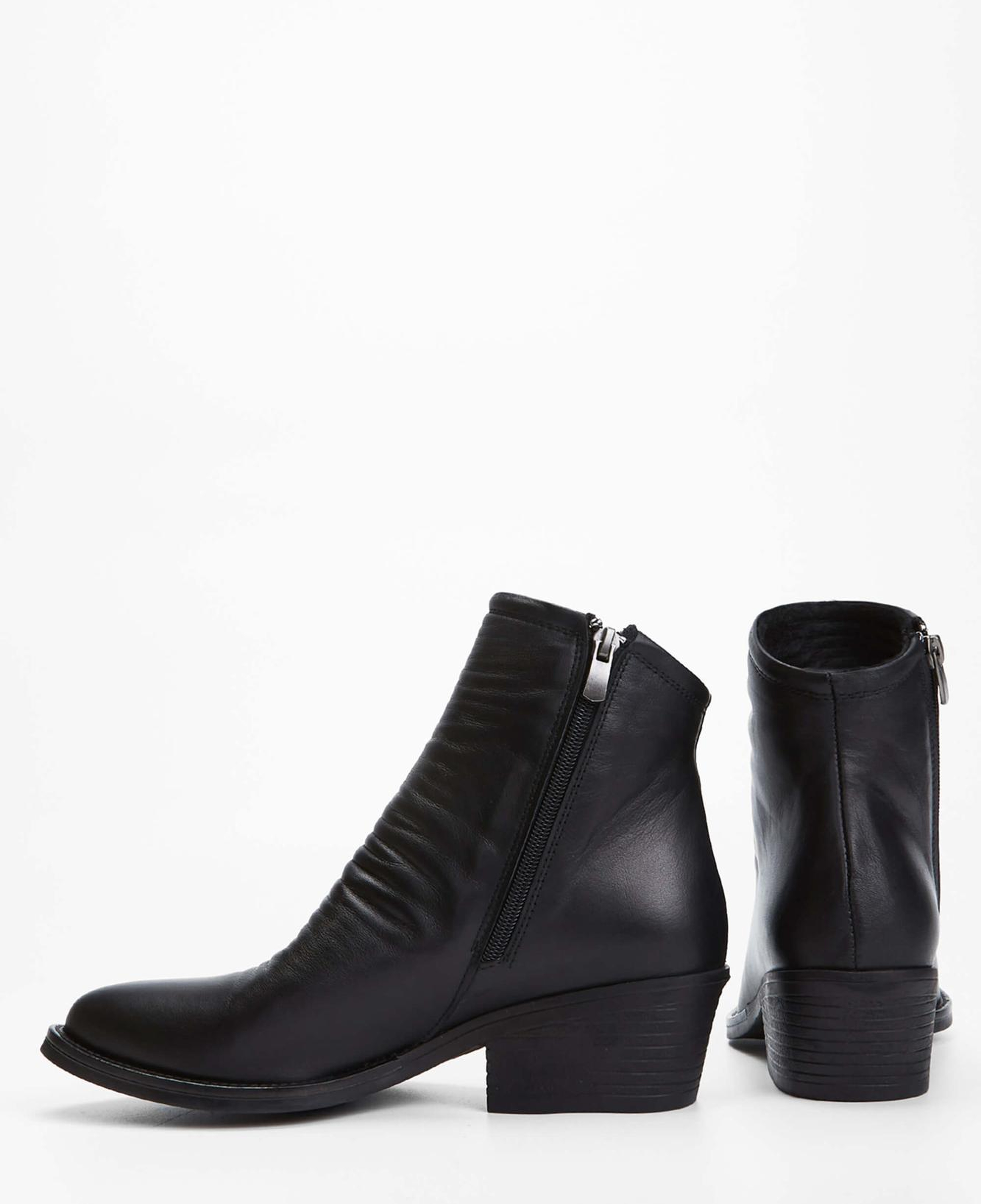 Tamer Tanca Kadın Hakiki Deri Siyah Deri Casual Bot