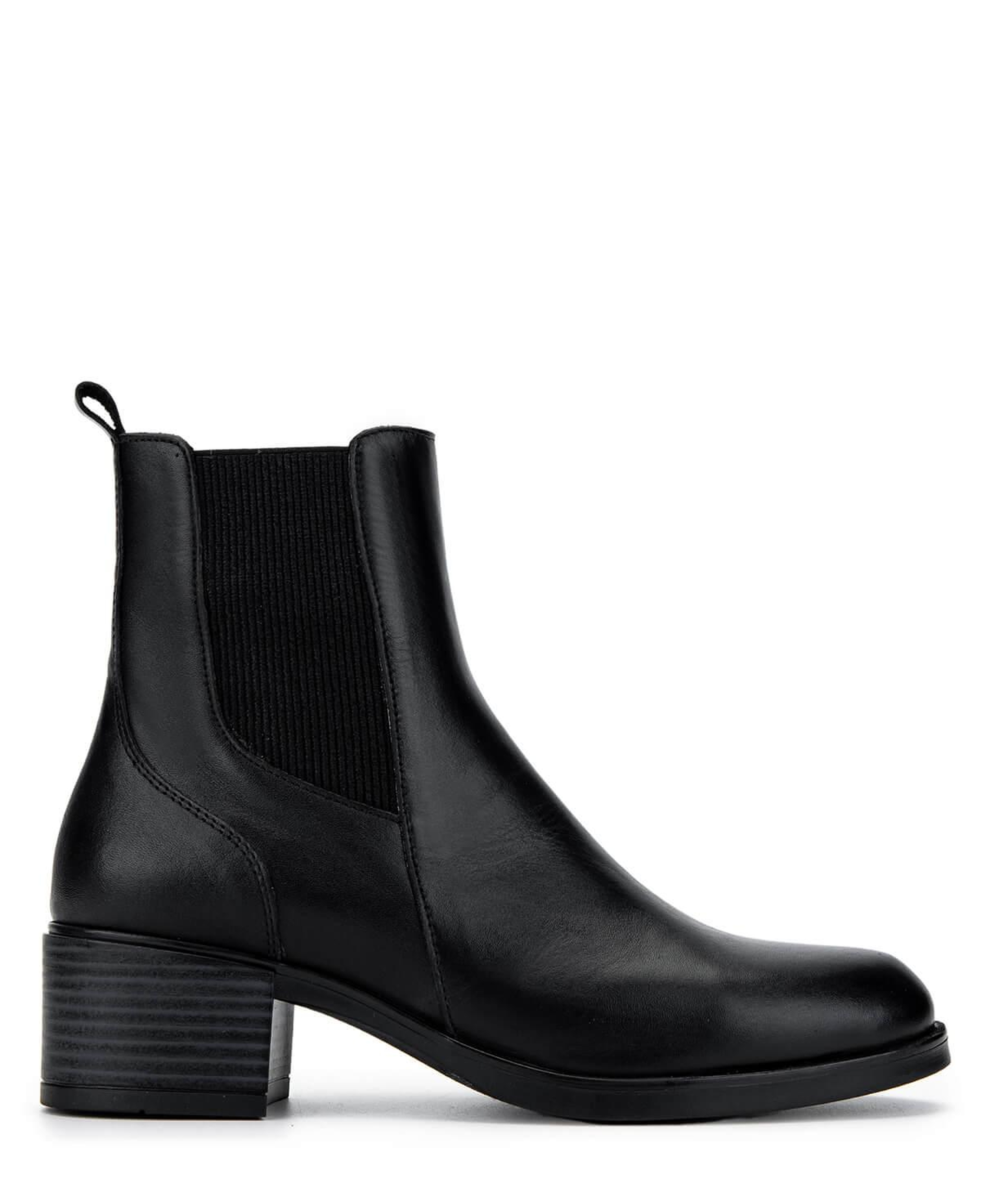 Tamer Tanca Kadın Hakiki Deri Siyah Deri Topuklu Bot