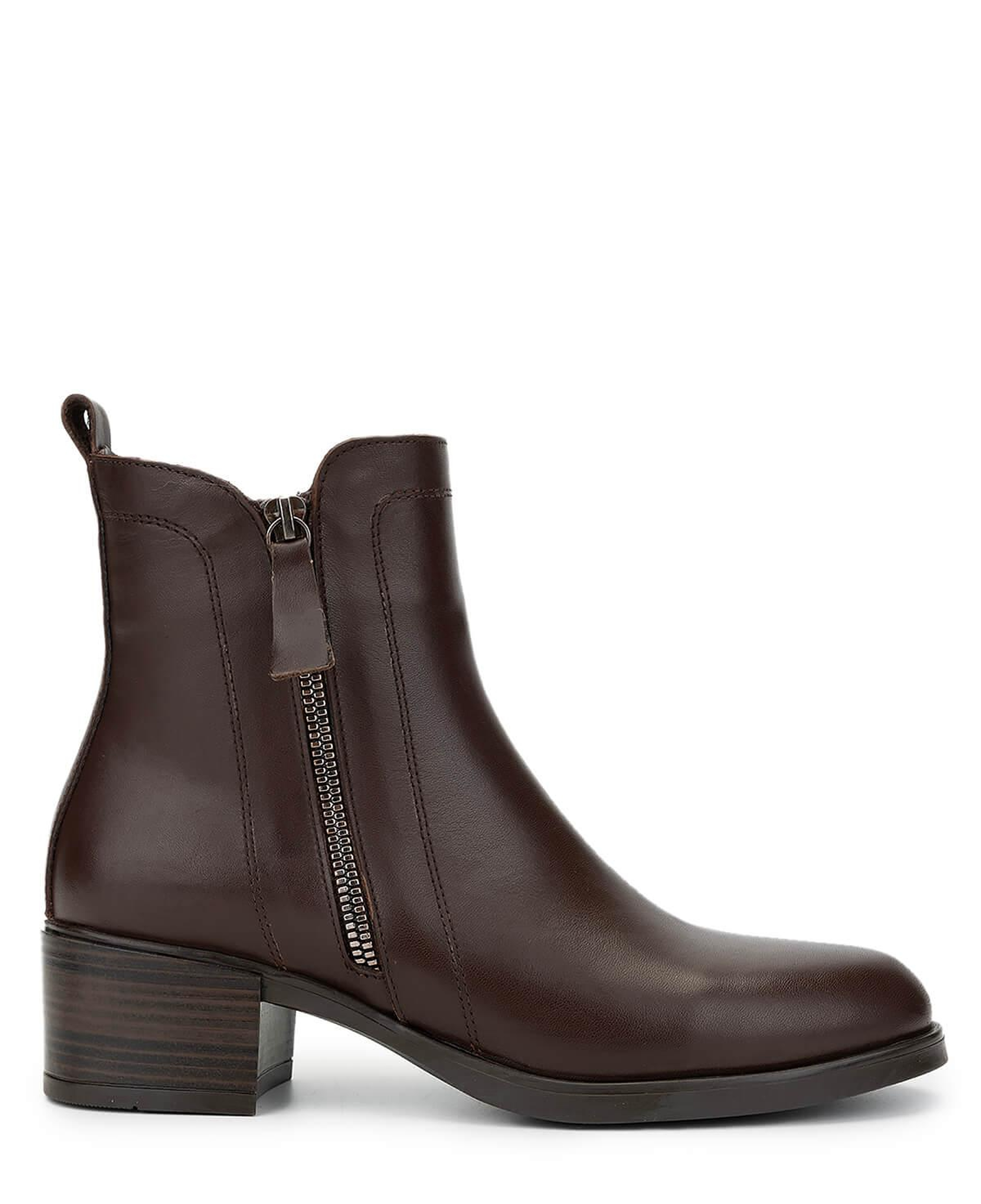 Tamer Tanca Kadın Hakiki Deri Kahverengi Topuklu Bot