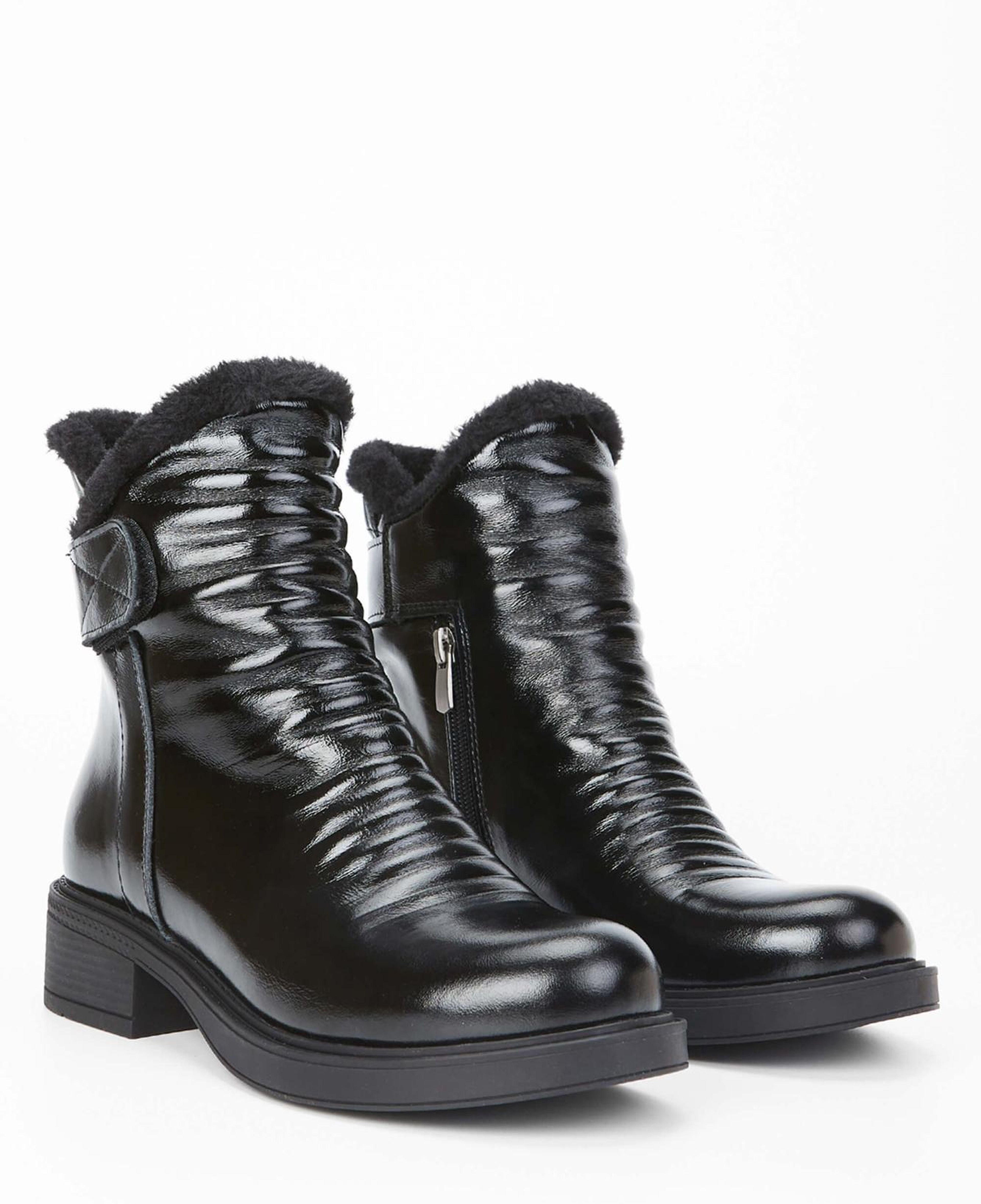 Tamer Tanca Kadın Hakiki Deri Siyah Casual Bot