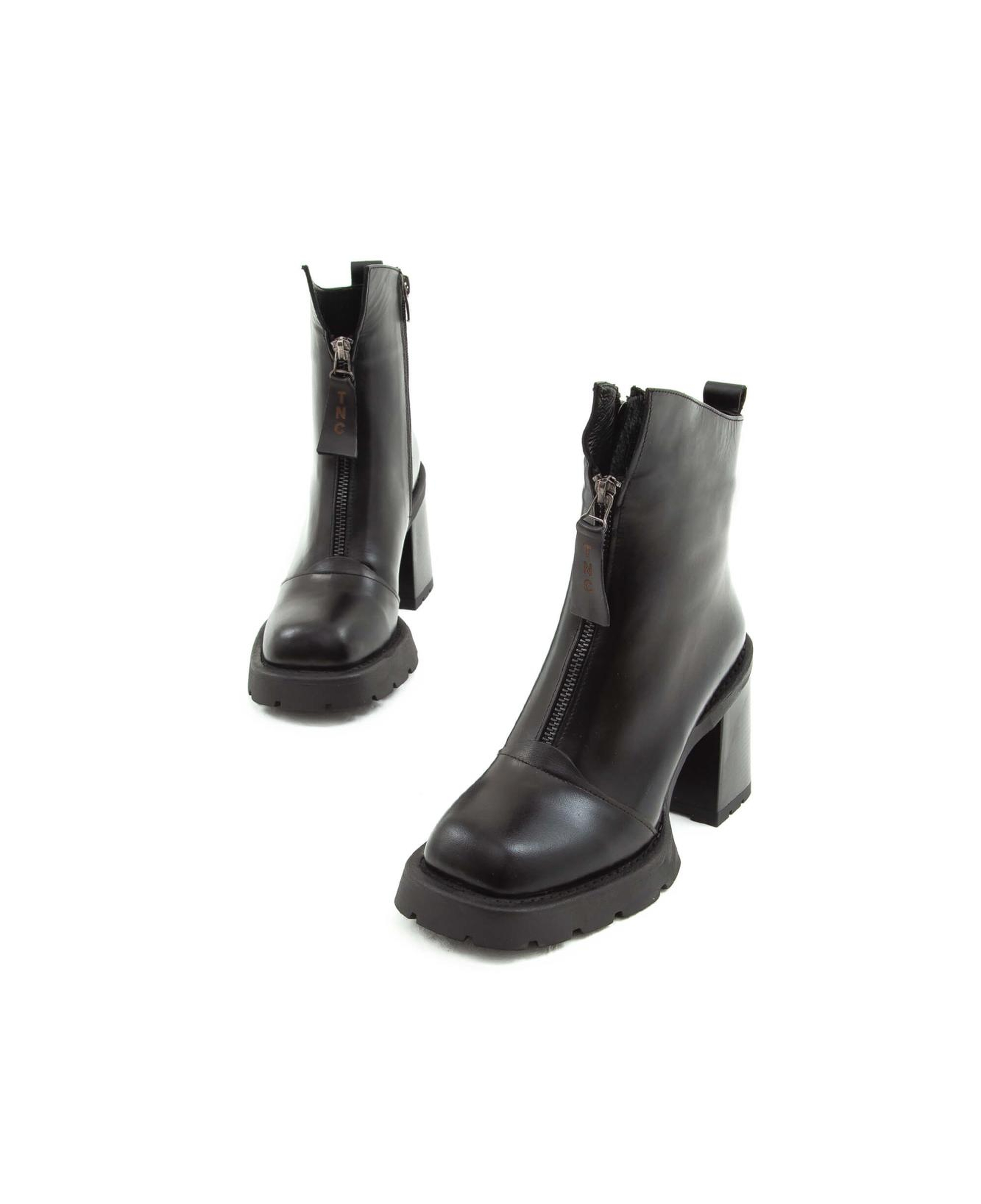 Tamer Tanca Kadın Hakiki Deri Siyah Deri Casual Bot