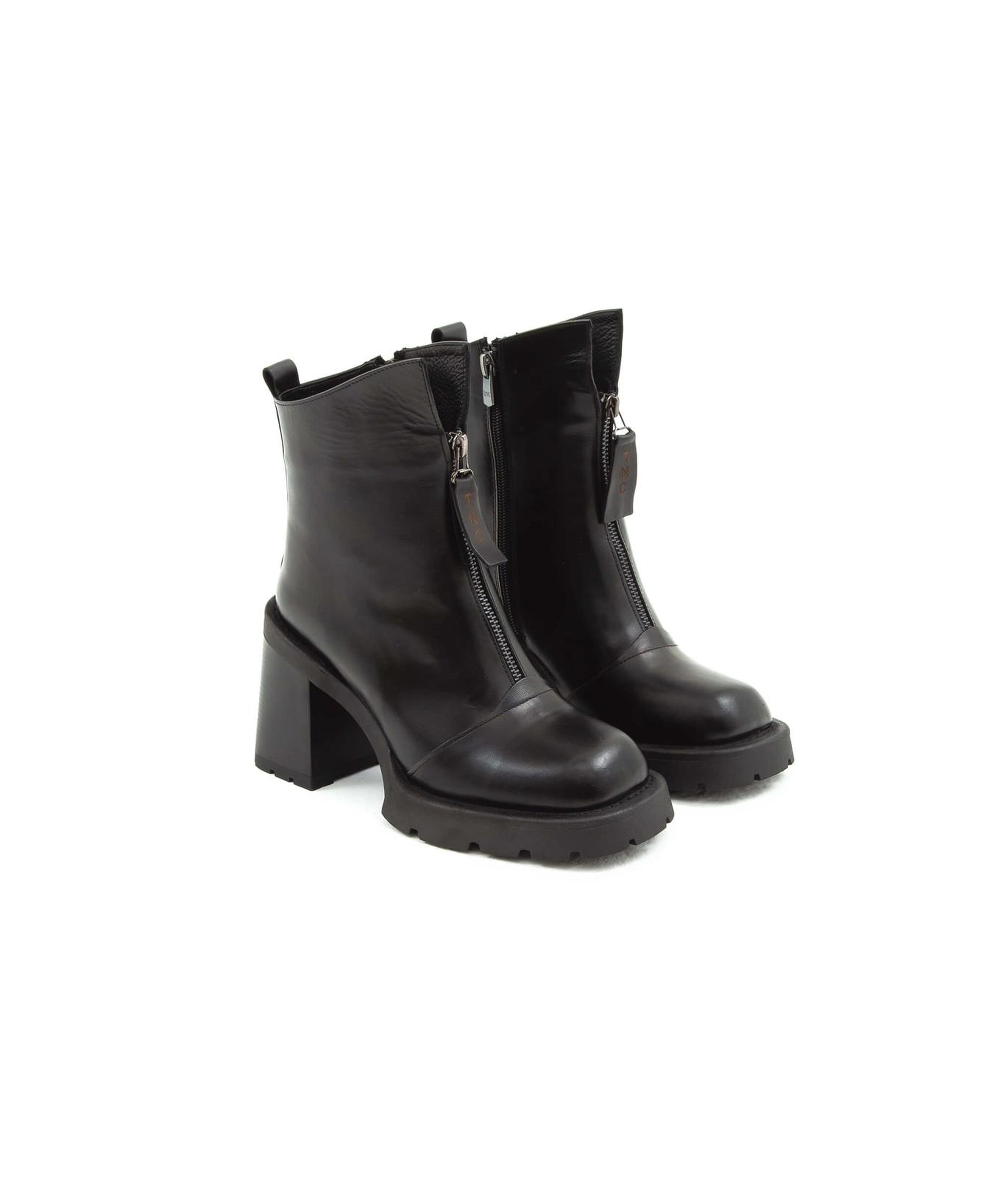 Tamer Tanca Kadın Hakiki Deri Siyah Deri Casual Bot