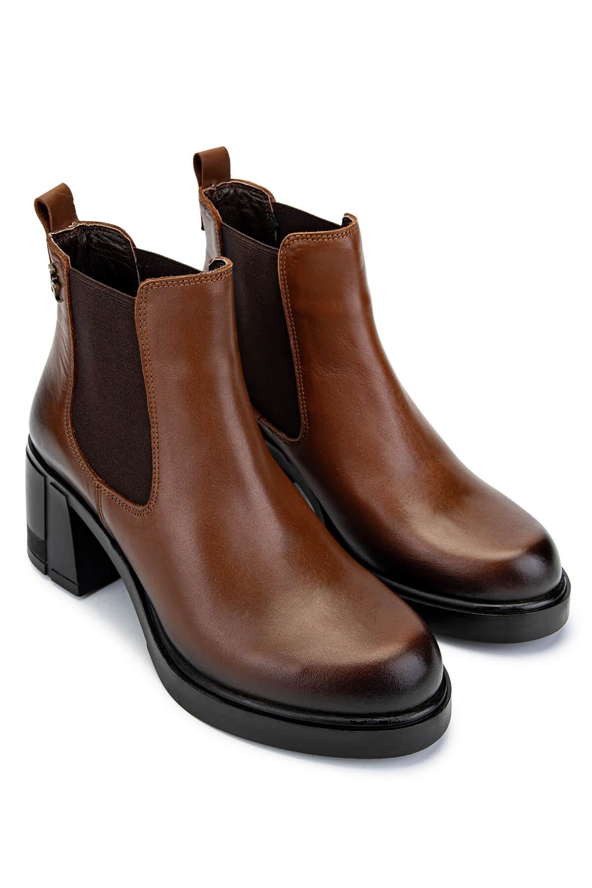 Tamer Tanca Kadın Hakiki Deri Taba Deri Casual Bot