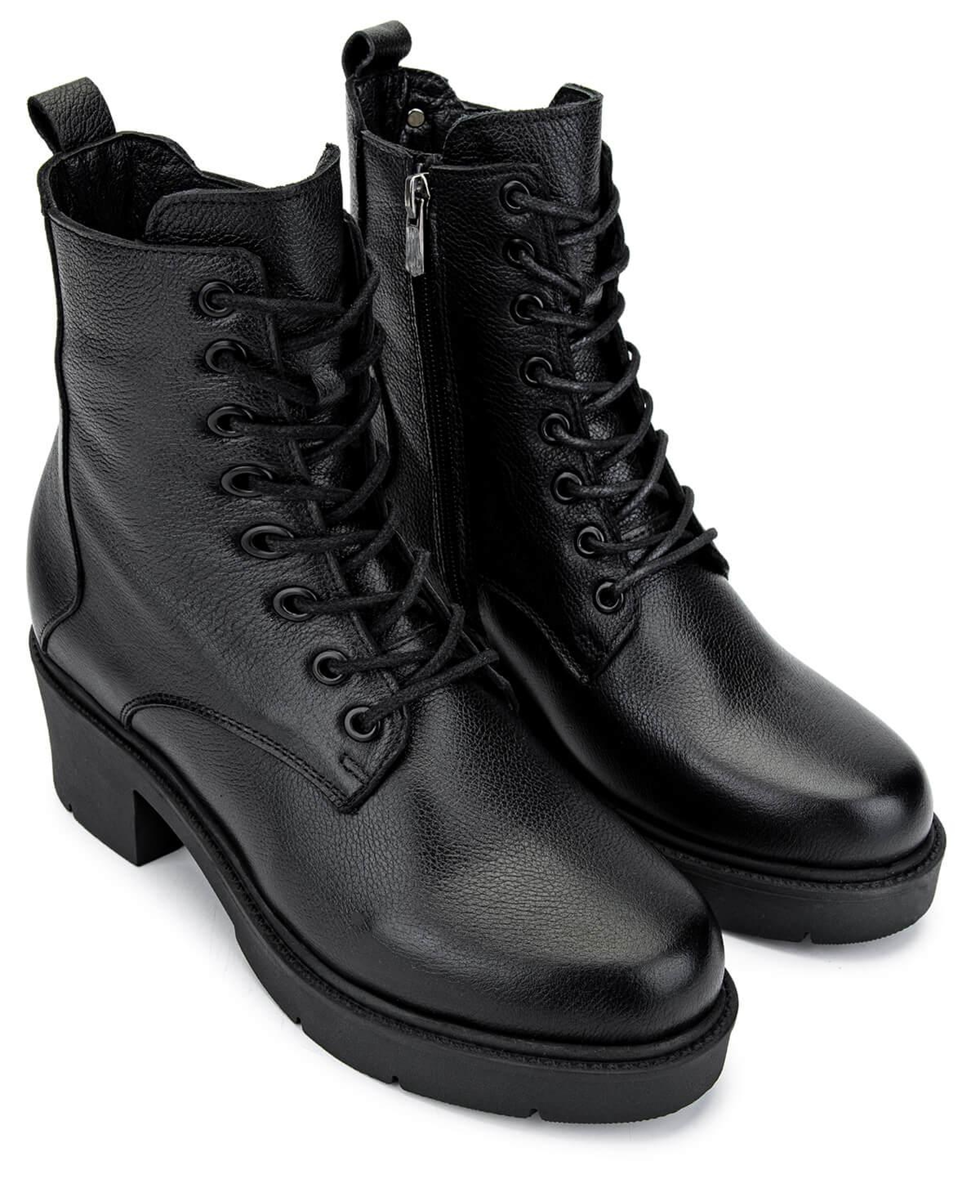 Tamer Tanca Kadın Hakiki Deri Siyah Deri Casual Bot