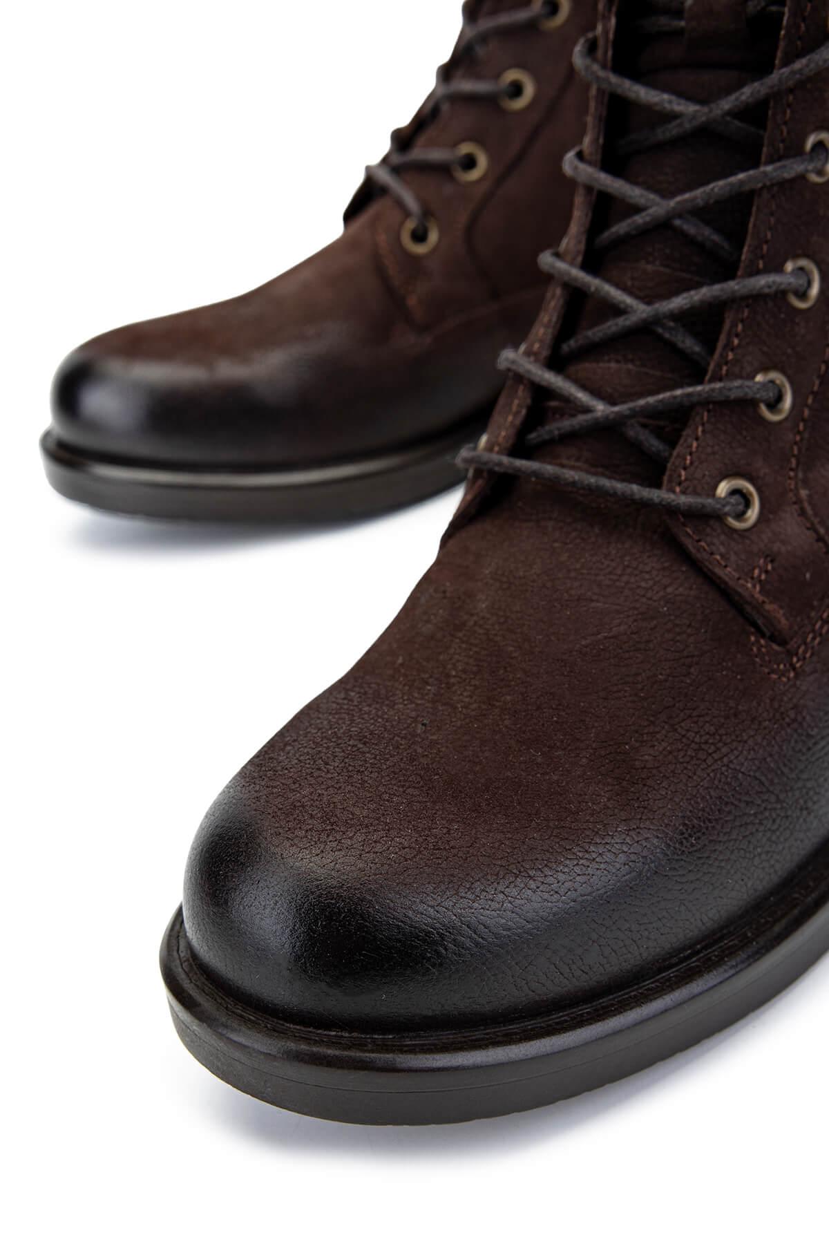 Tamer Tanca Kadın Hakiki Deri Kahverengi Nubuk Casual Bot