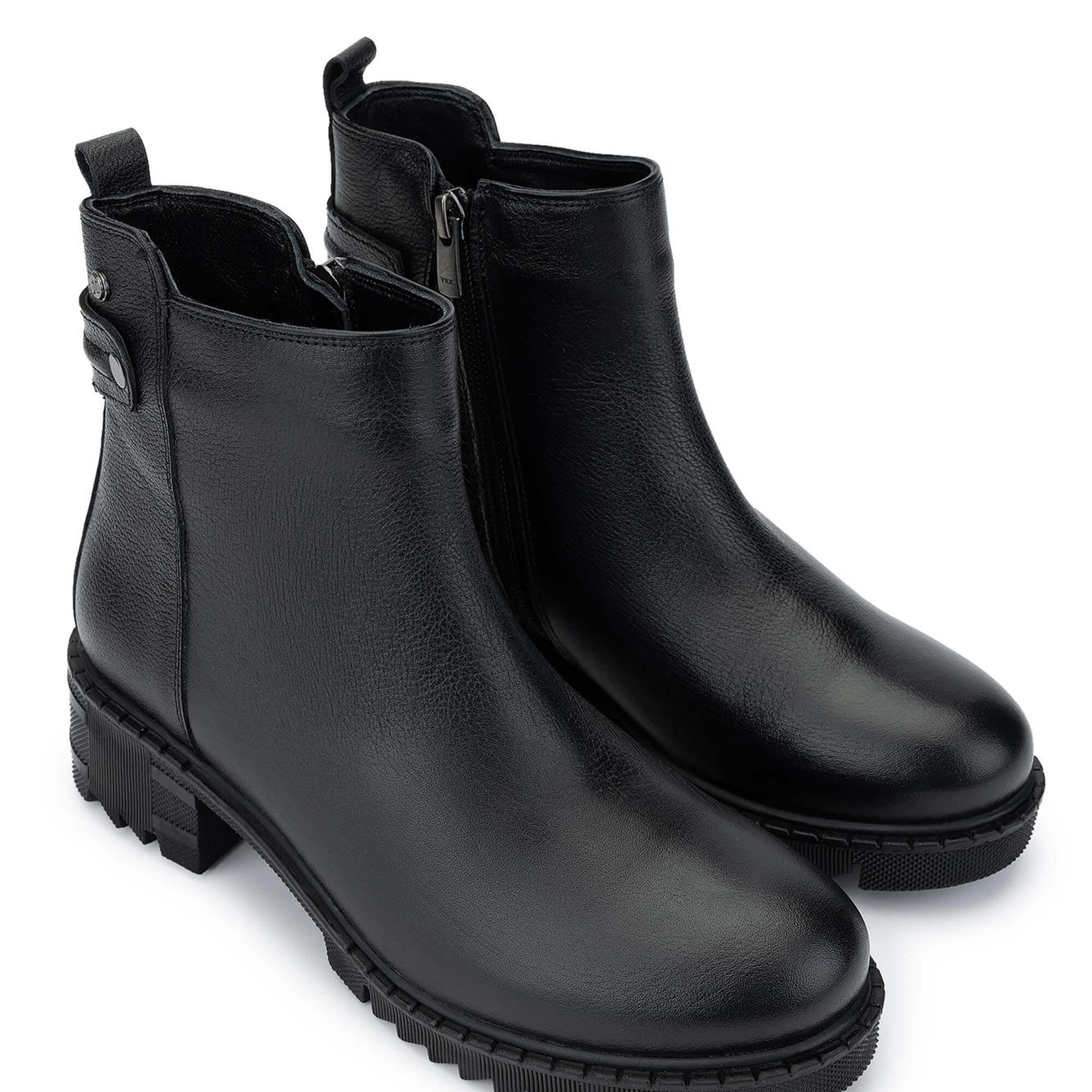 Tamer Tanca Kadın Hakiki Deri Siyah Floter Casual Bot