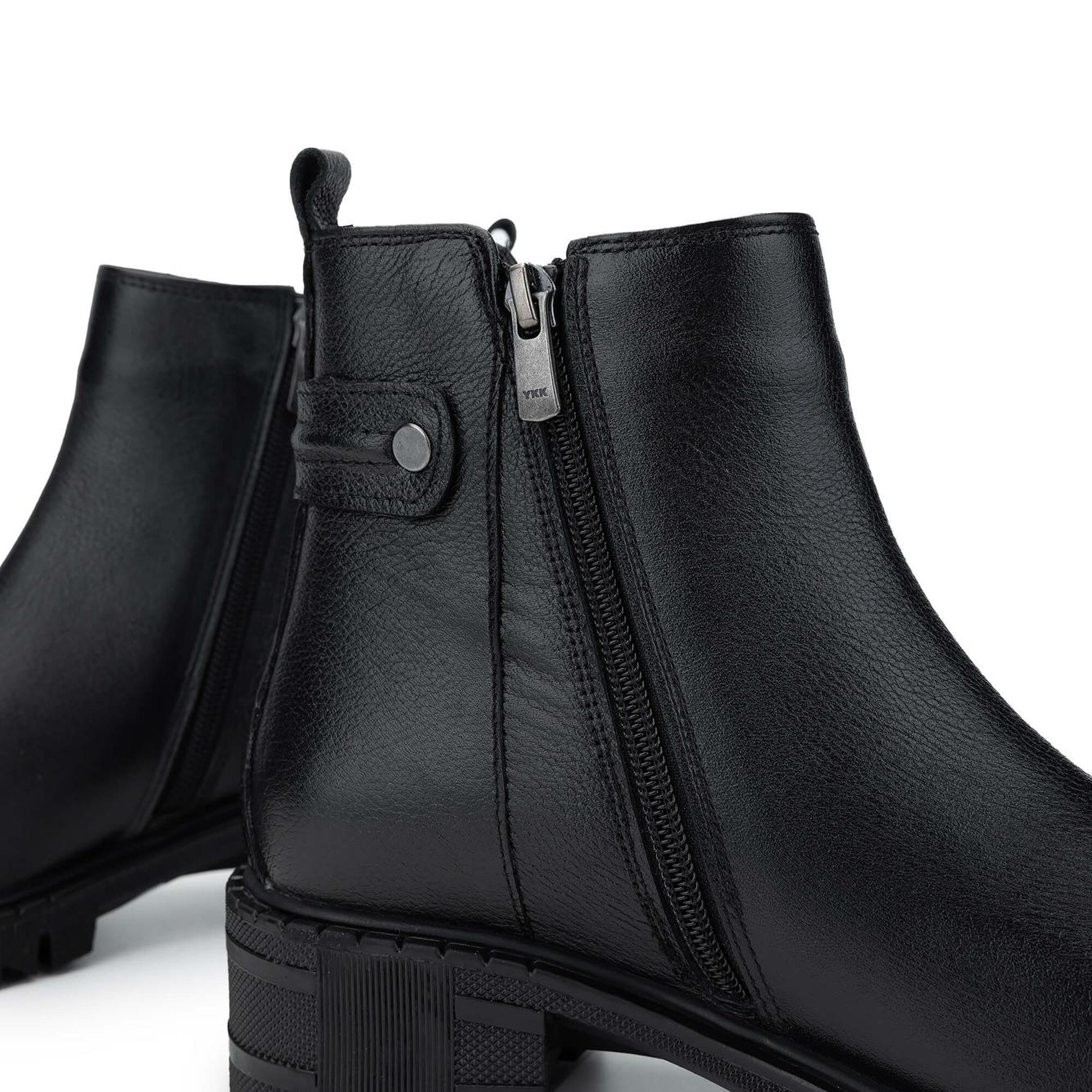 Tamer Tanca Kadın Hakiki Deri Siyah Floter Casual Bot