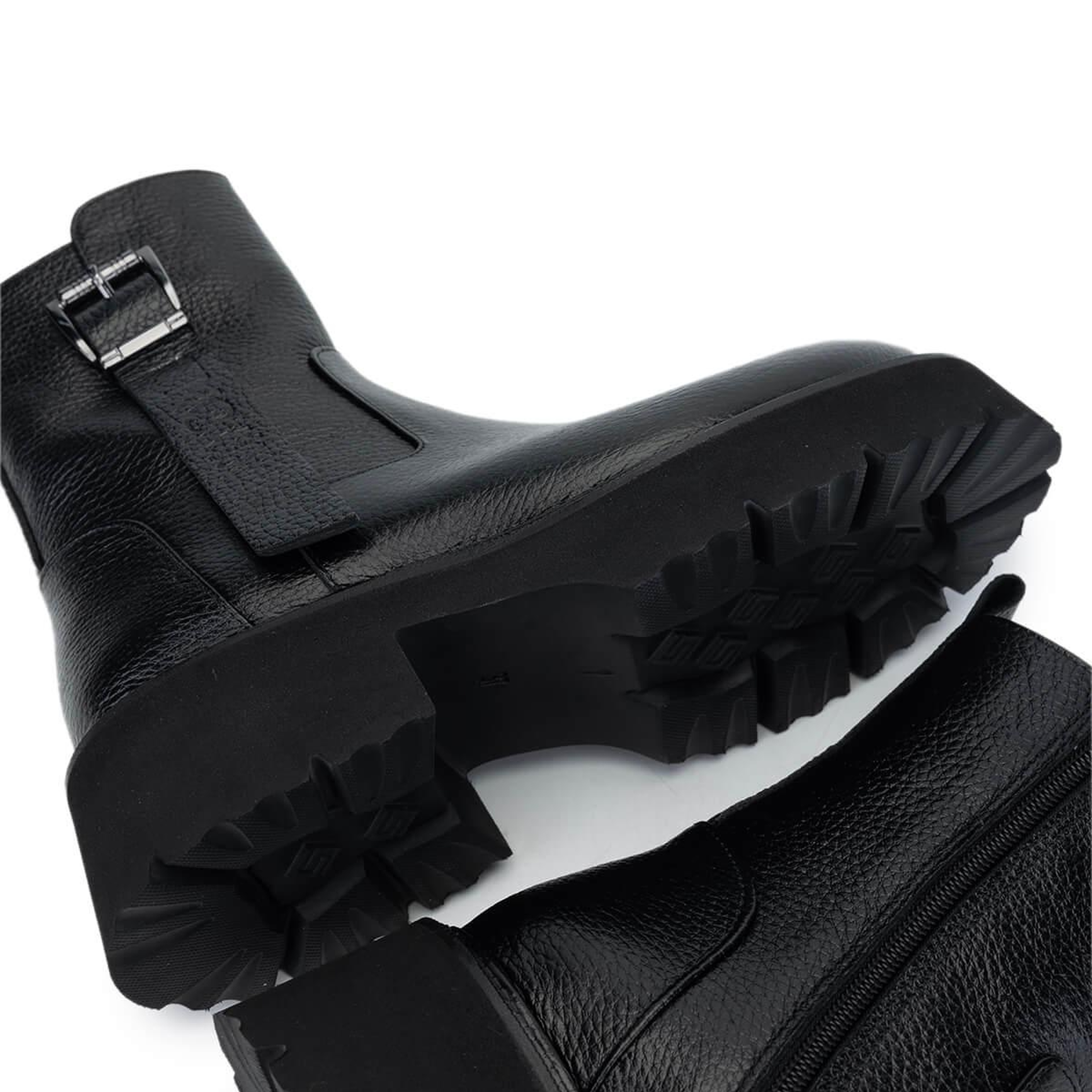 Tamer Tanca Kadın Hakiki Deri Siyah Floter Casual Bot