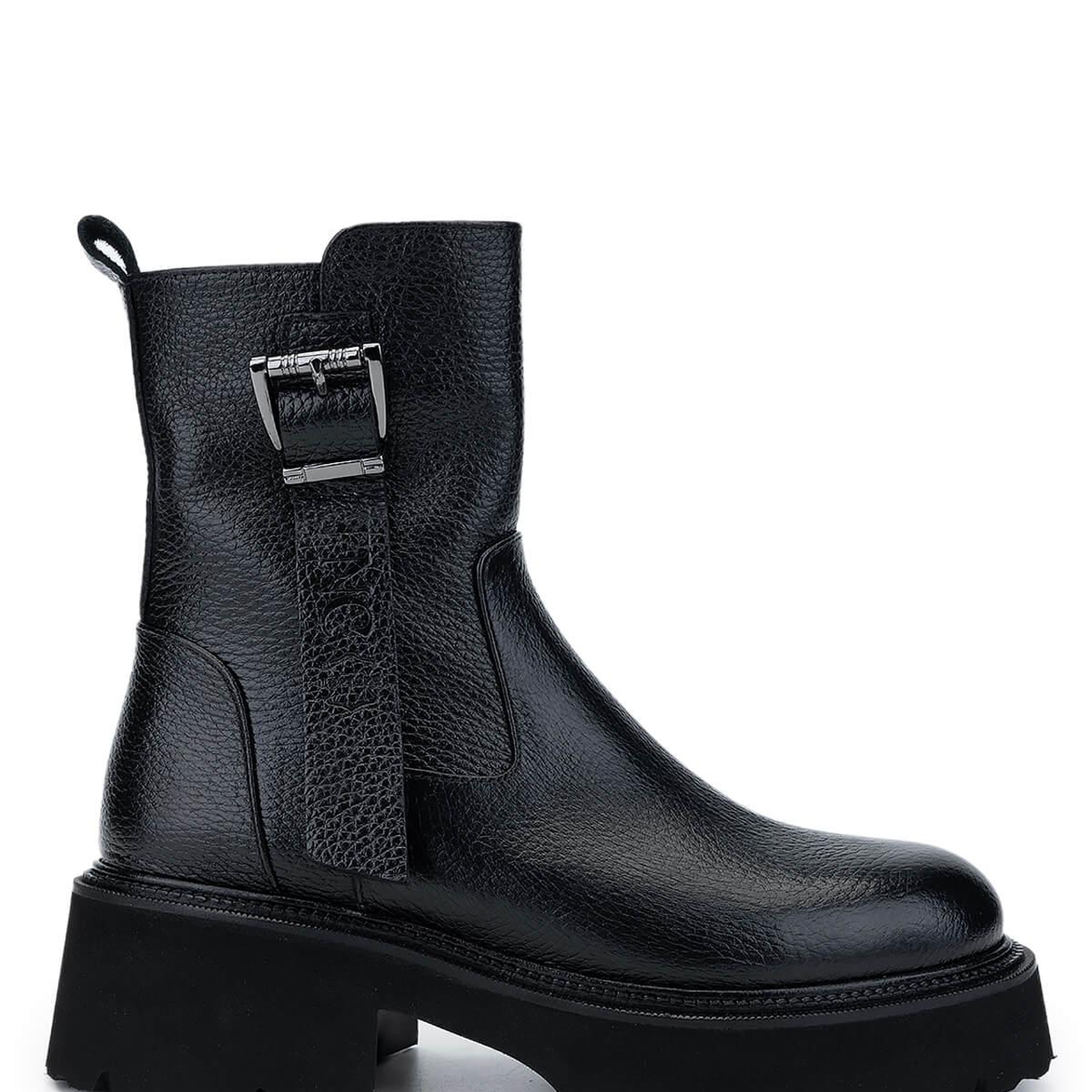 Tamer Tanca Kadın Hakiki Deri Siyah Floter Casual Bot