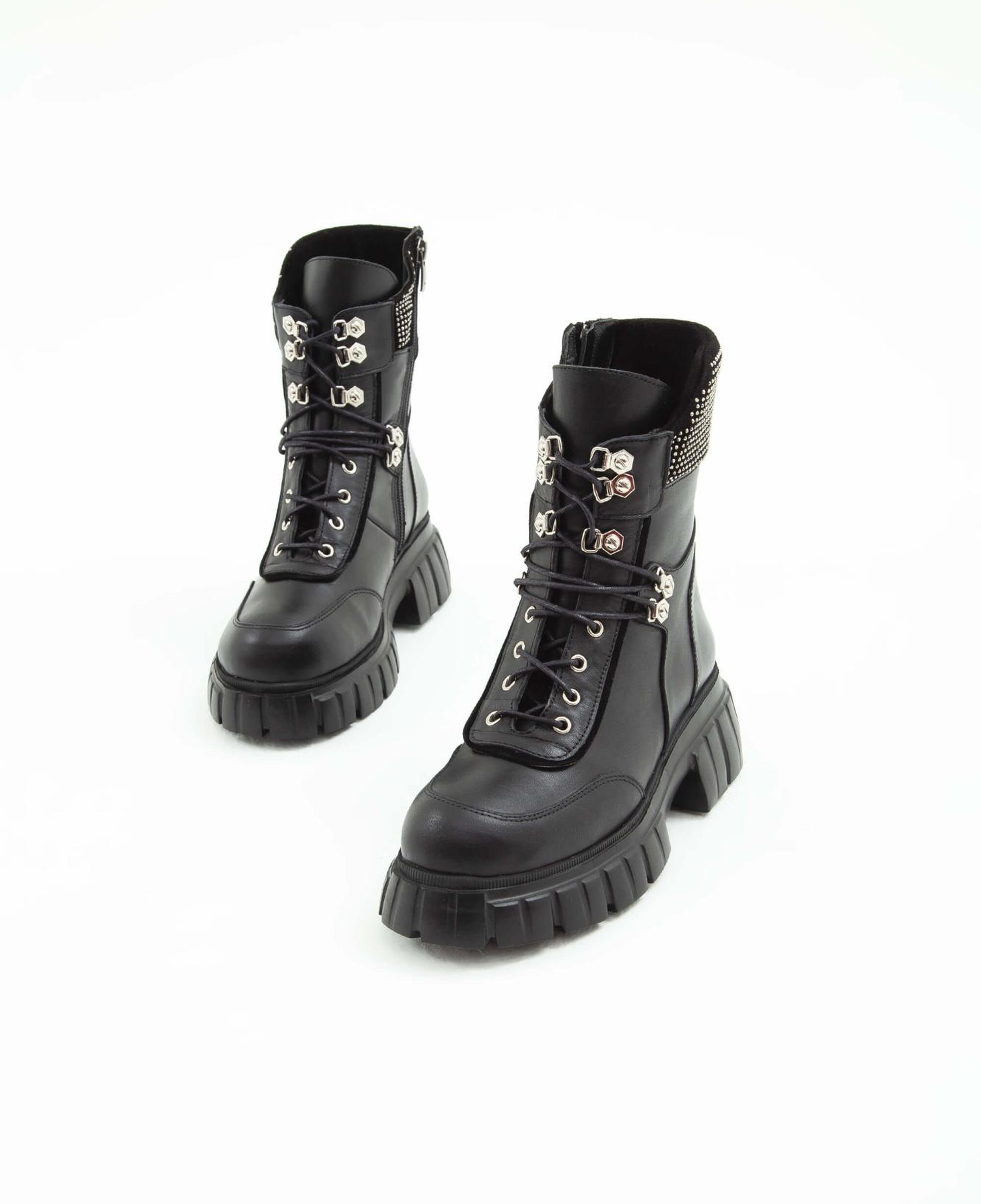 Tamer Tanca Kadın Hakiki Deri Siyah Casual Bot