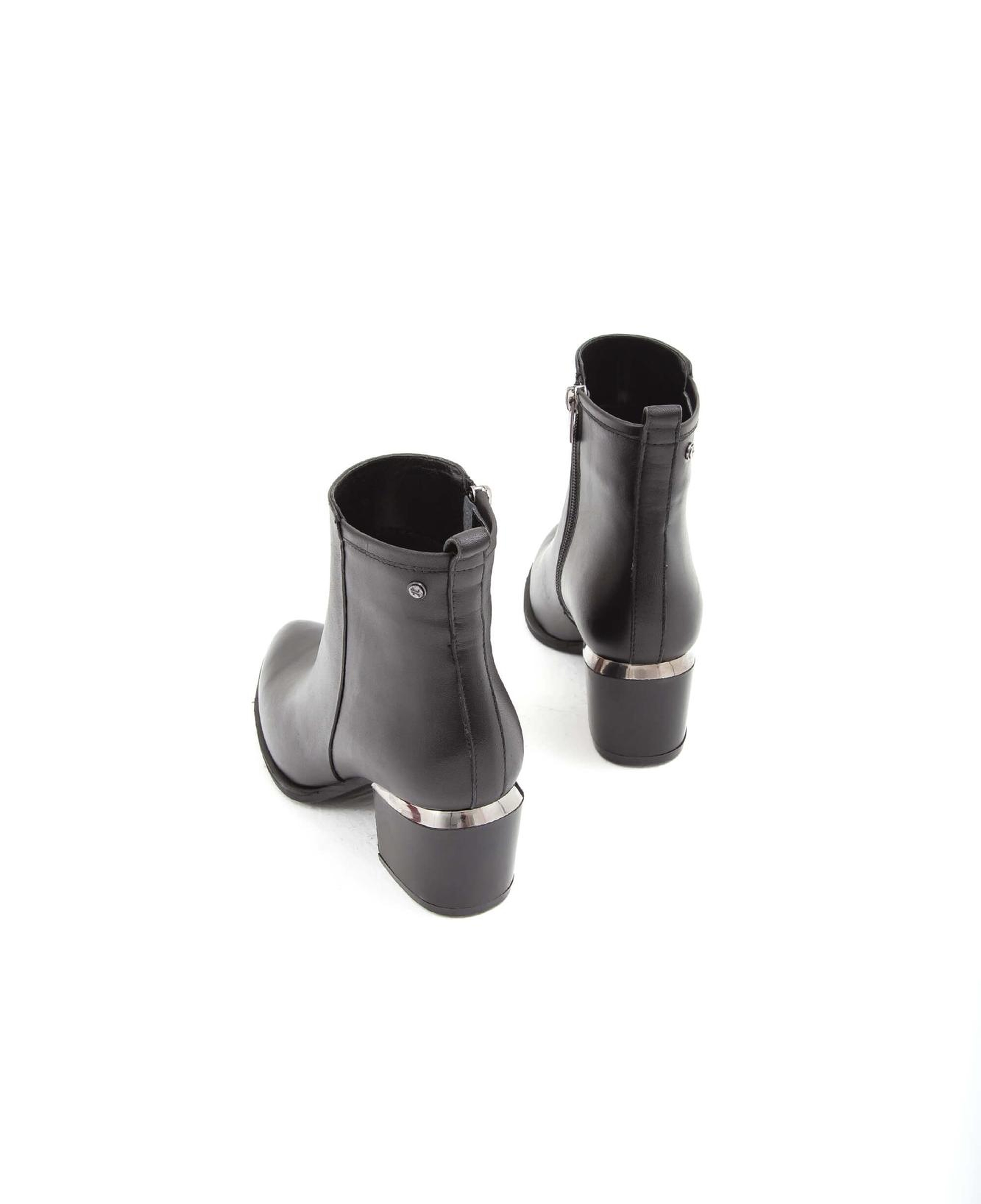 Tamer Tanca Kadın Hakiki Deri Siyah Analin Klasik Bot