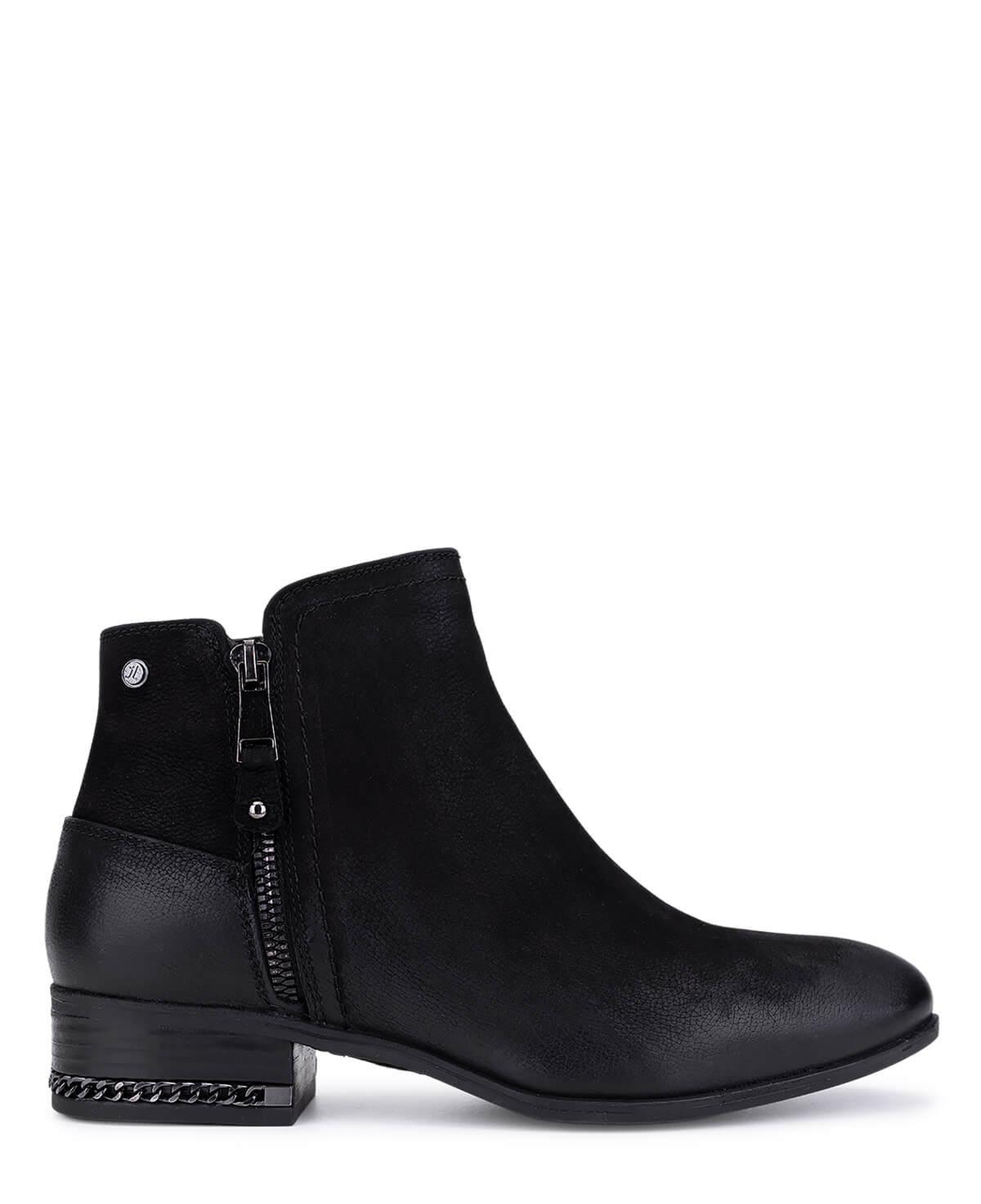 Tamer Tanca Kadın Hakiki Deri Siyah Nubuk Klasik Bot