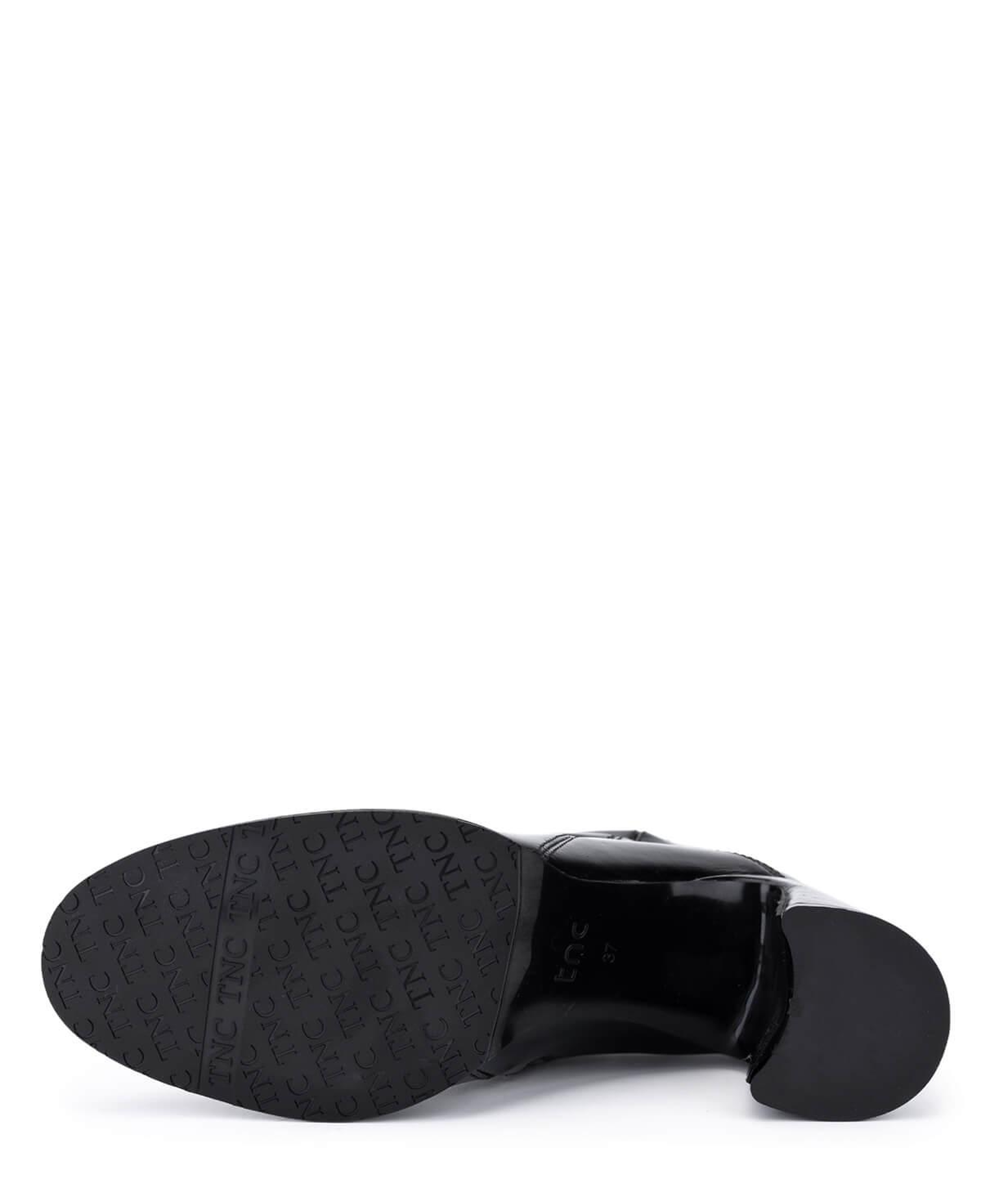 Tamer Tanca Kadın Hakiki Deri Siyah Rugan Klasik Bot