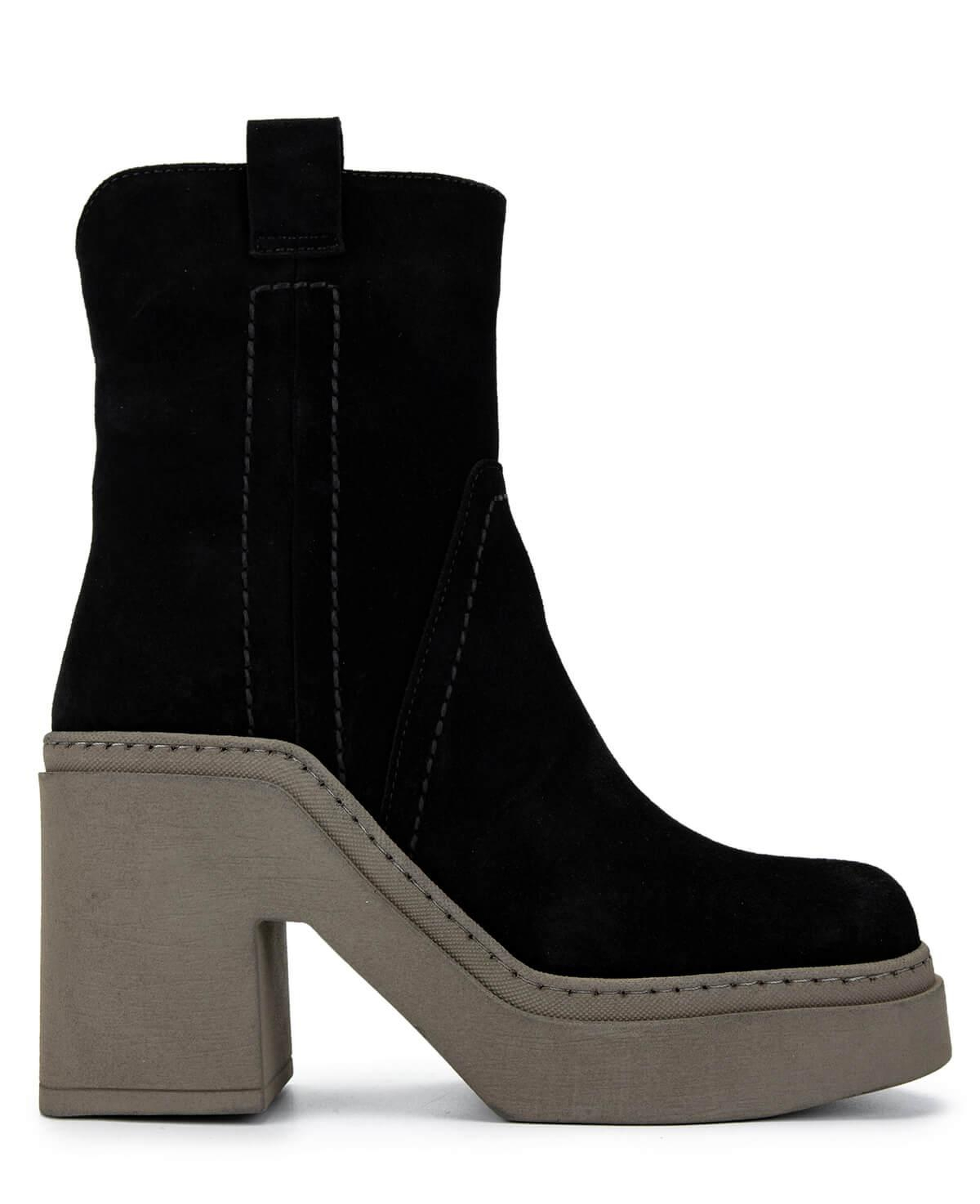 Tamer Tanca Kadın Hakiki Deri Siyah/Haki Casual Bot