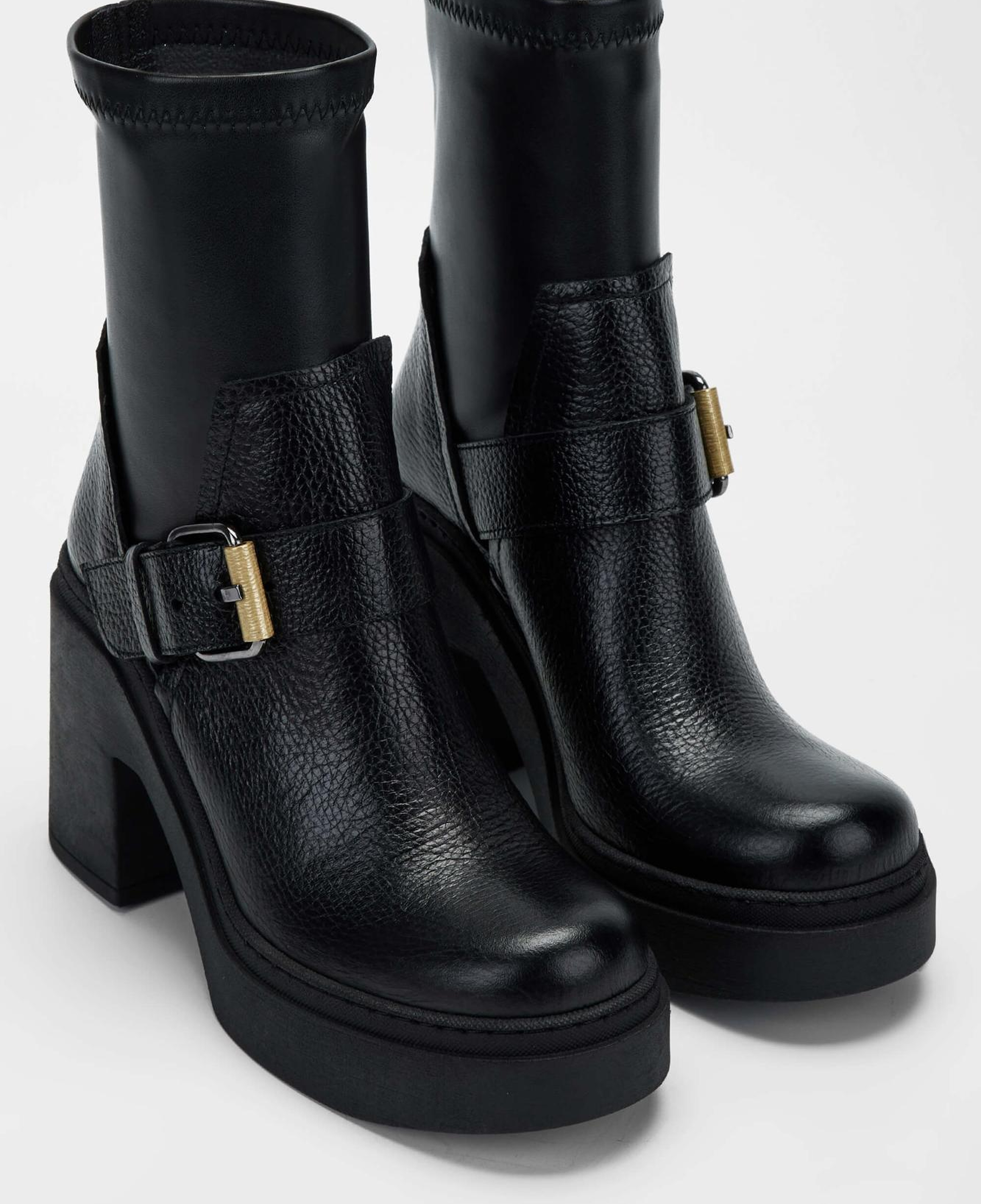 Tamer Tanca Kadın Hakiki Deri Siyah Deri Casual Bot