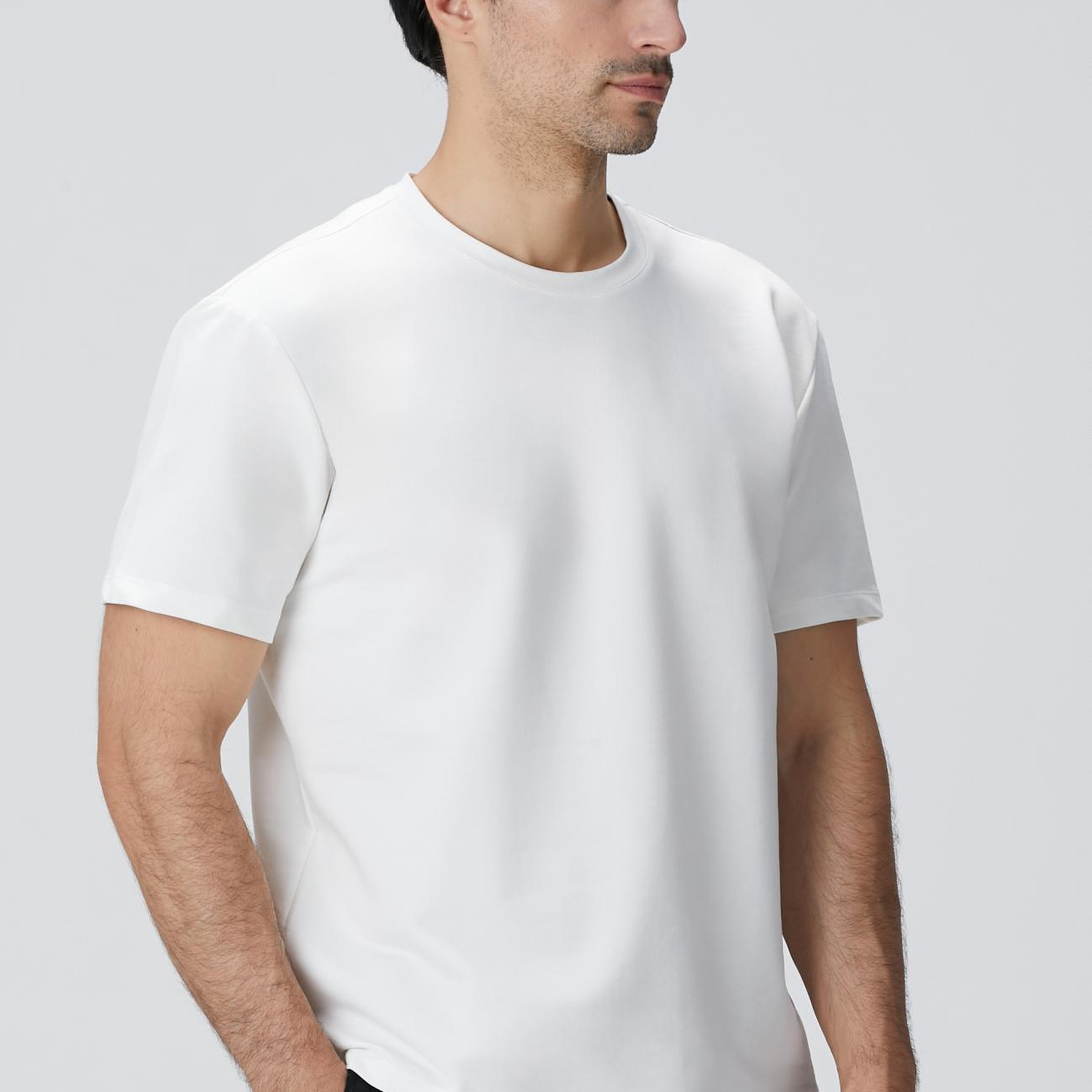 Network Erkek N-Tech Kırık Beyaz Basic T-shirt