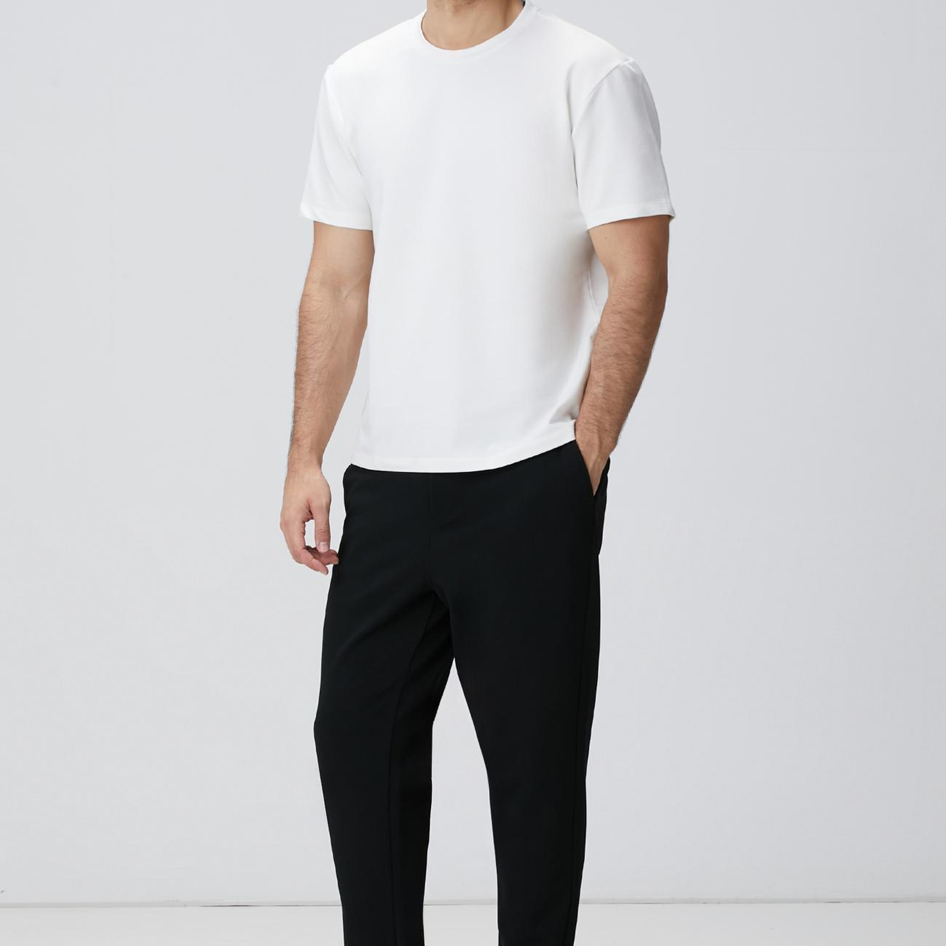 Network Erkek N-Tech Kırık Beyaz Basic T-shirt