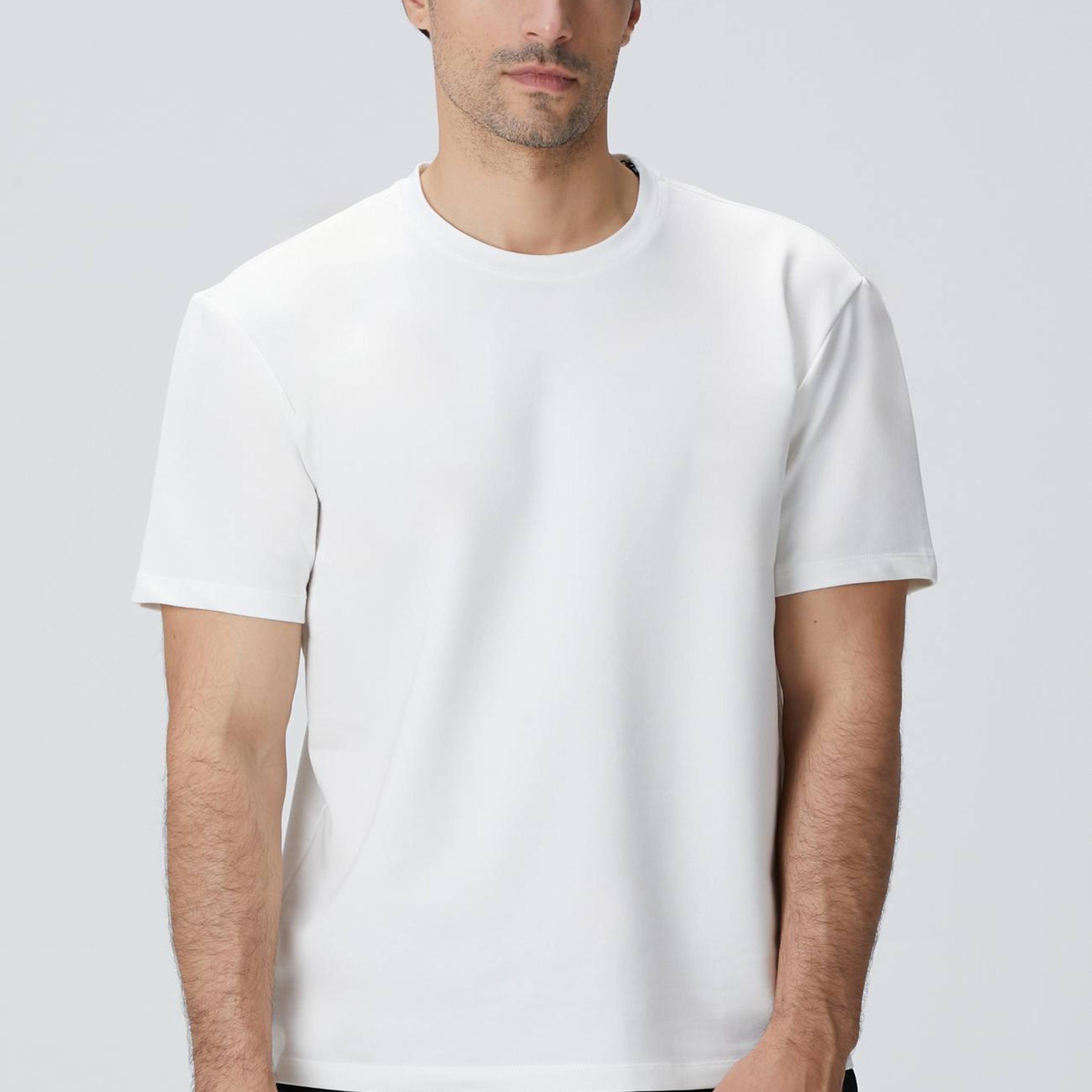 Network Erkek N-Tech Kırık Beyaz Basic T-shirt