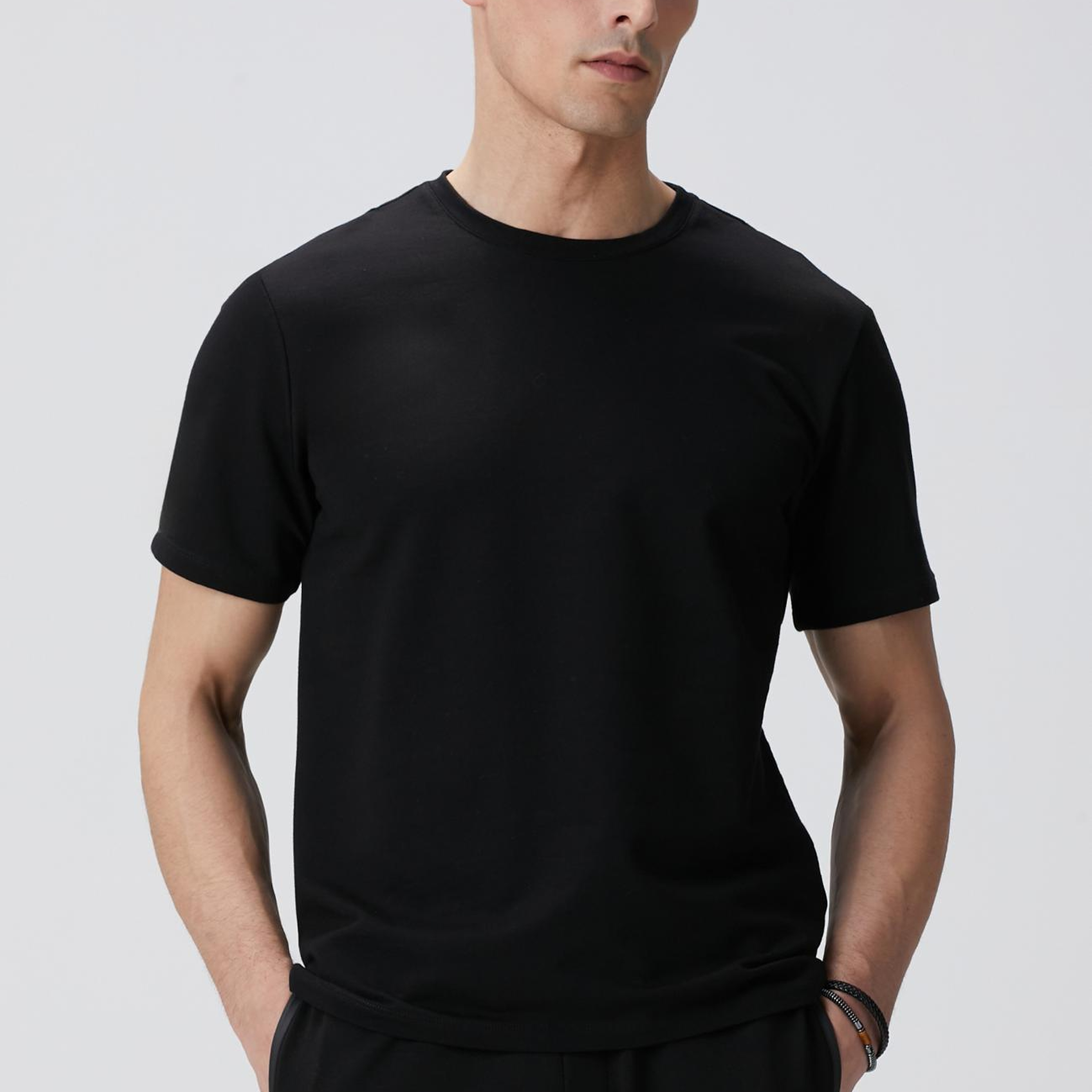 Network Erkek N-Tech Siyah Basic T-shirt