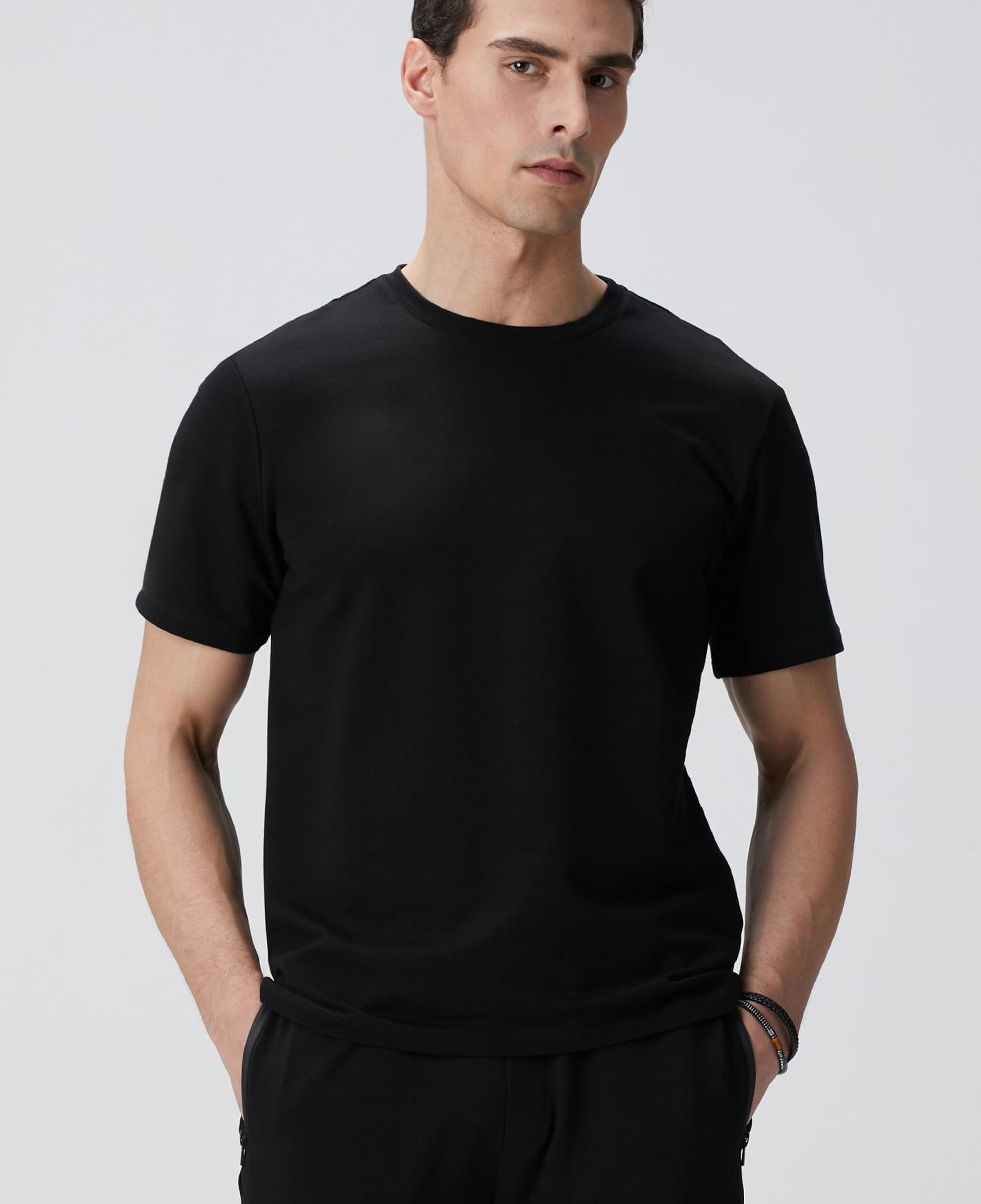 Network Erkek N-Tech Siyah Basic T-shirt