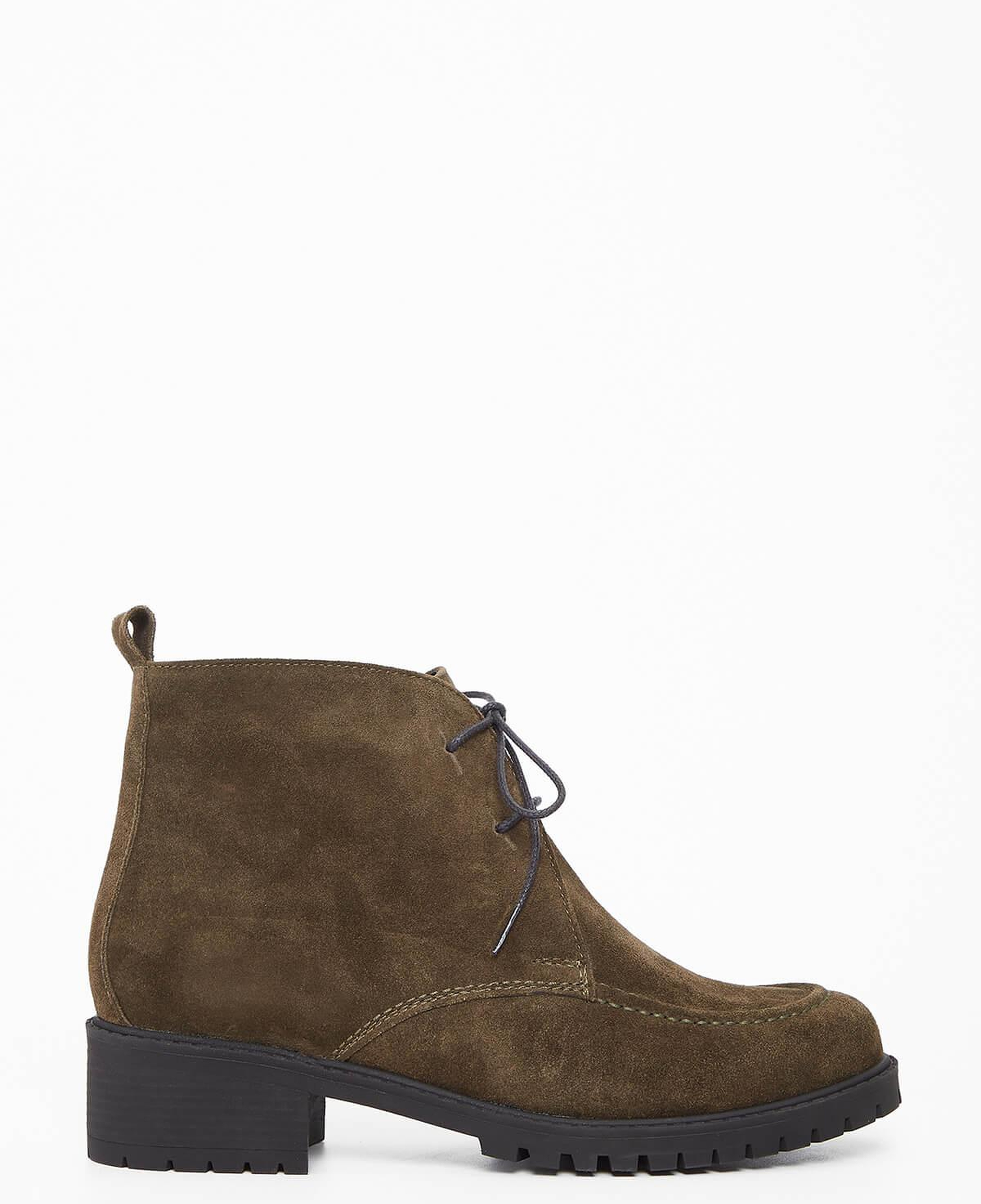 Tamer Tanca Kadın Hakiki Deri Haki Süet Casual Bot