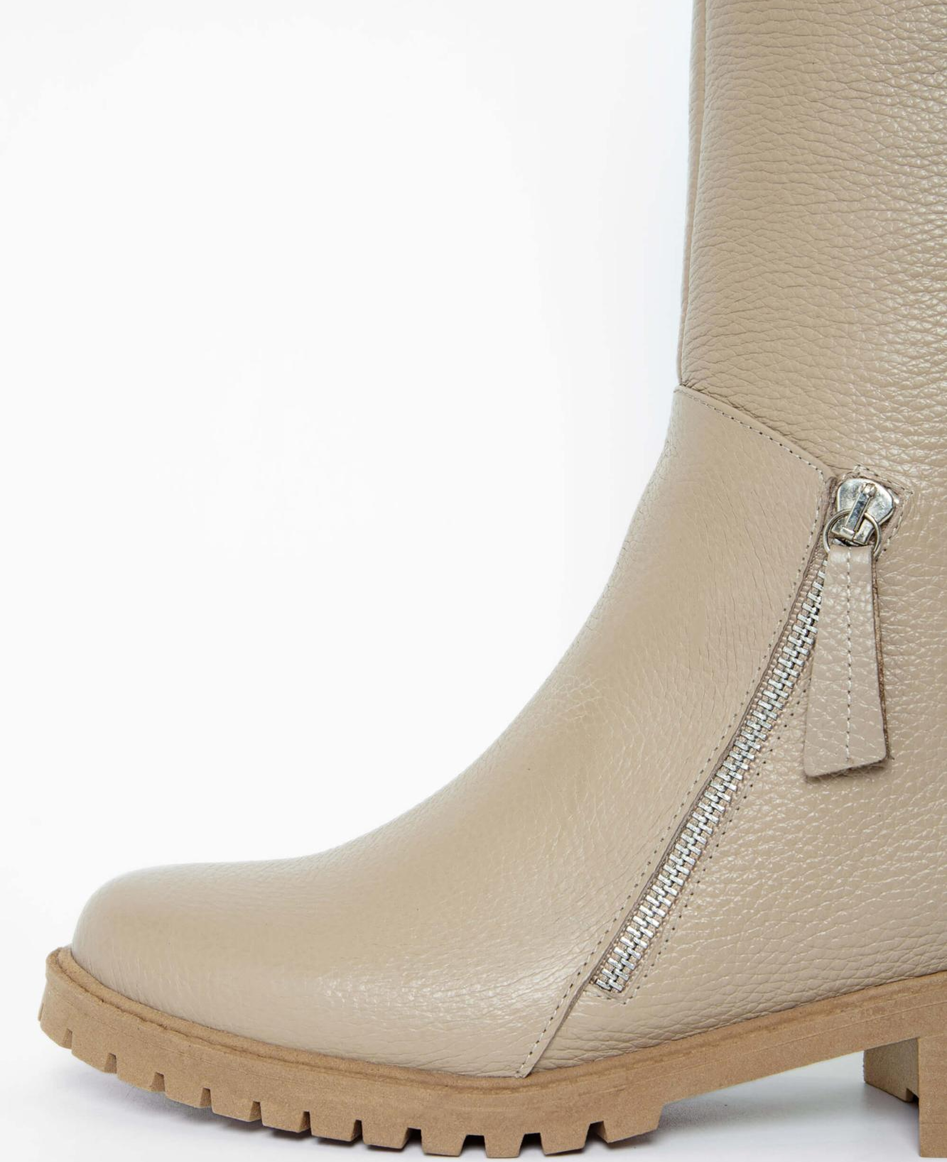 Tamer Tanca Kadın Hakiki Deri Bej Casual Çizme