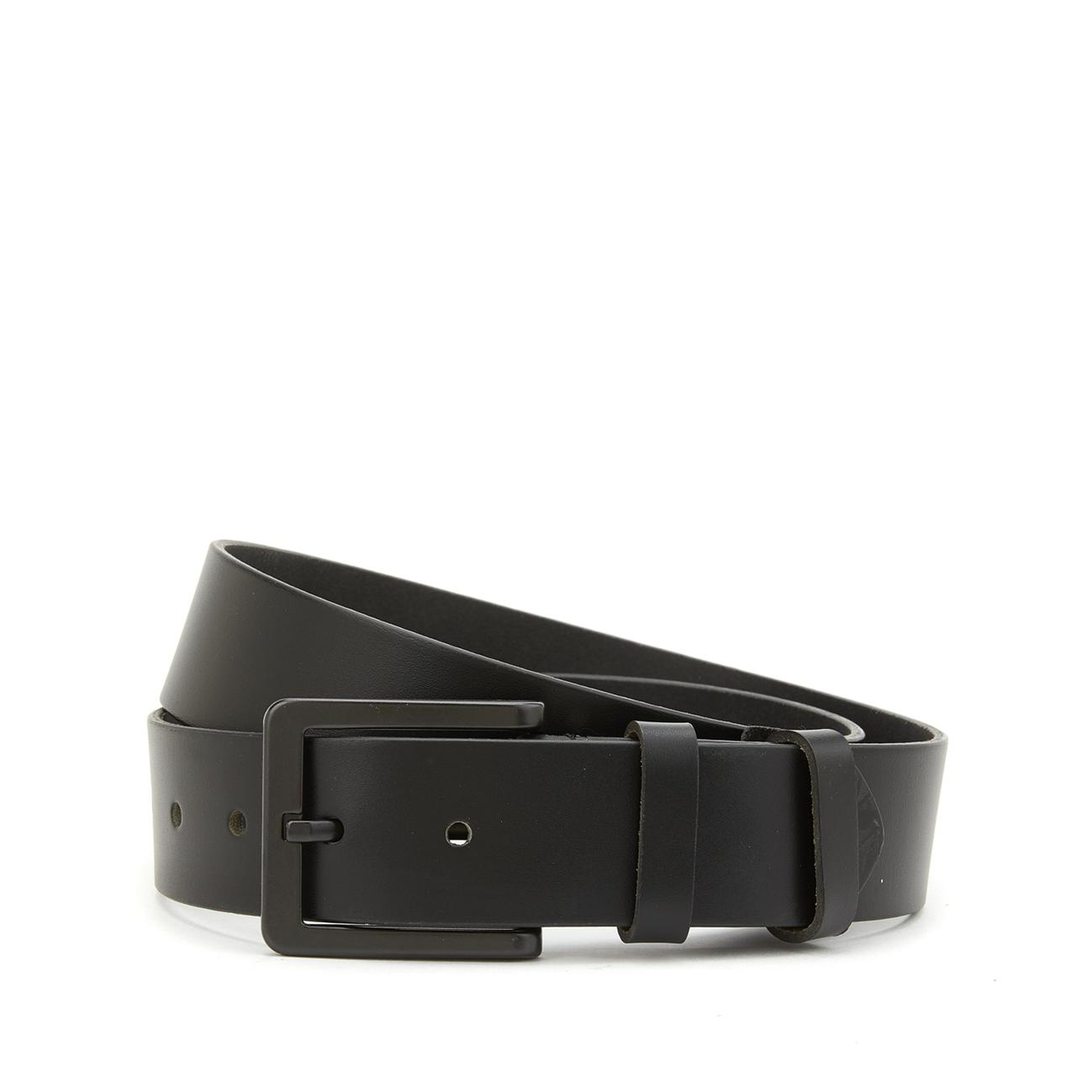 Network Erkek Siyah Deri Kemer