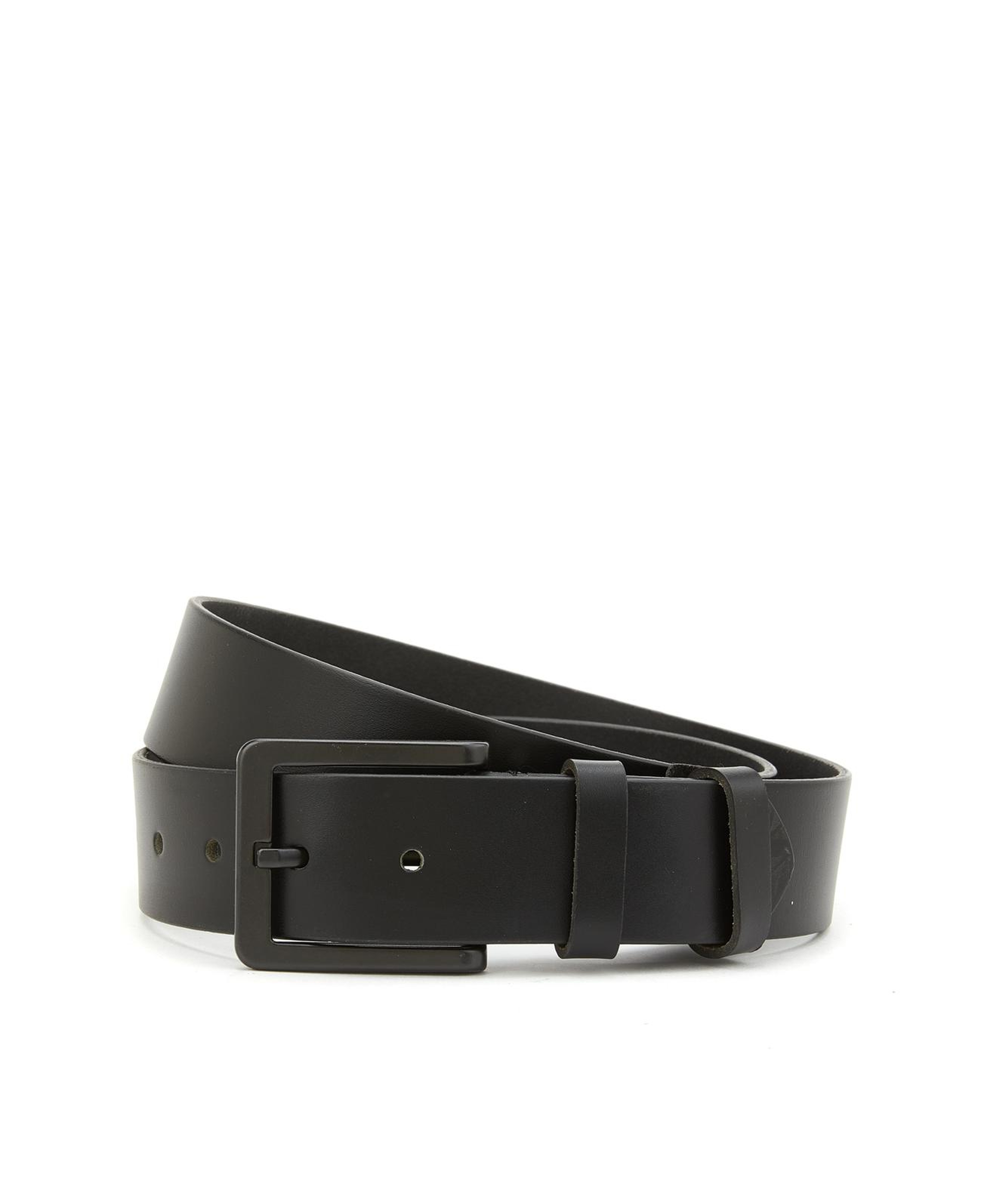 Network Erkek Siyah Deri Kemer