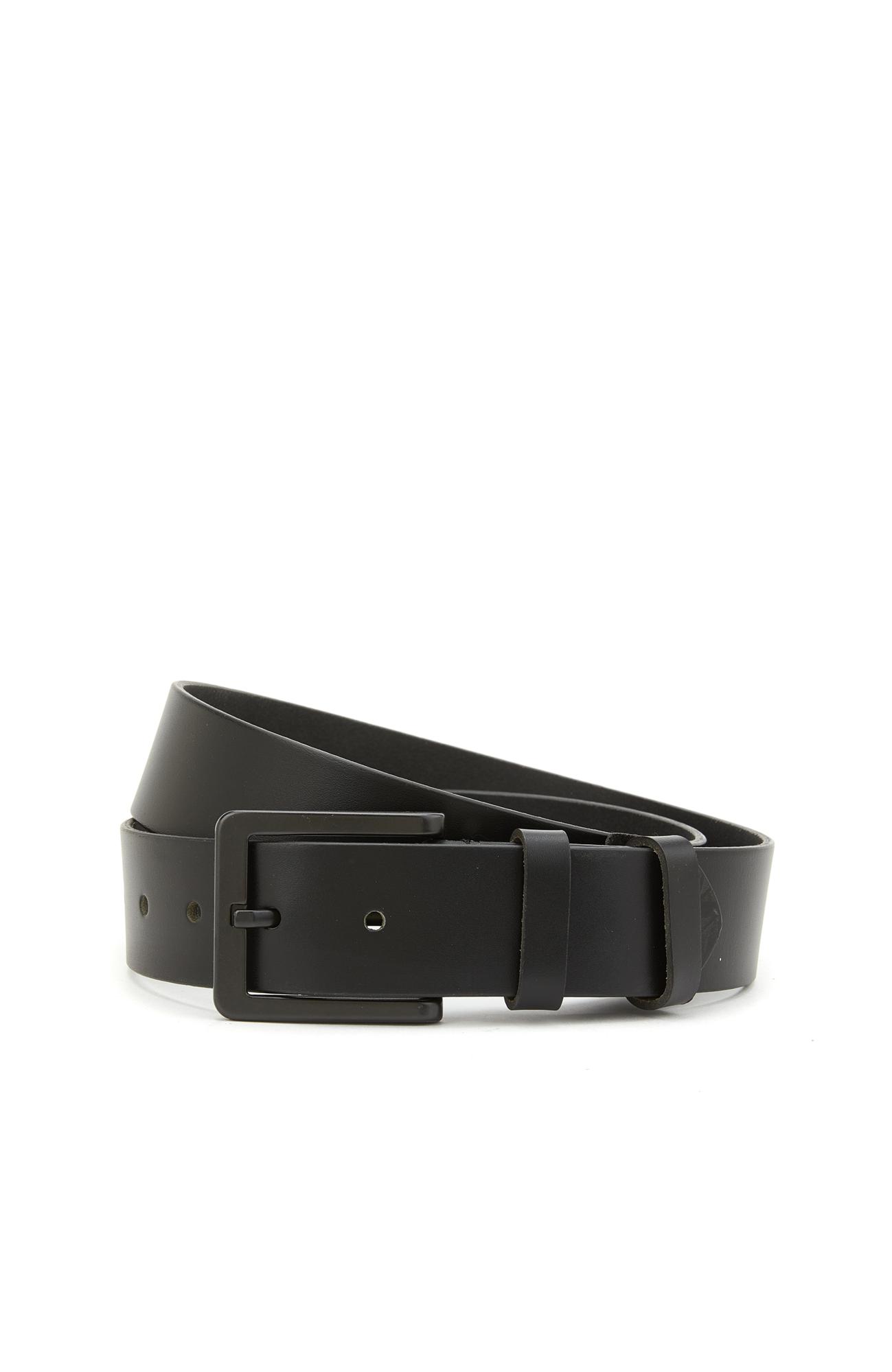 Network Erkek Siyah Deri Kemer