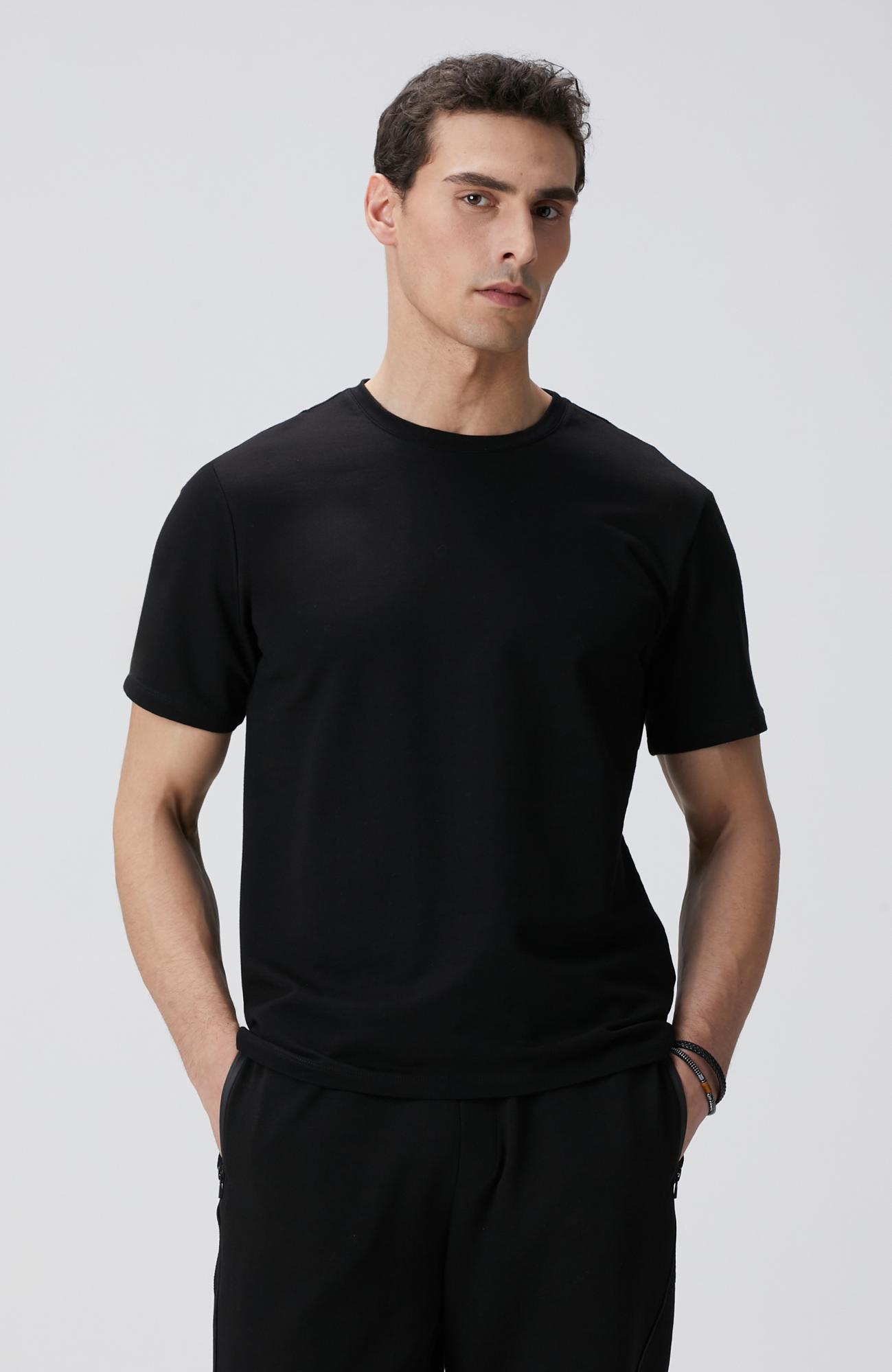 Network Erkek N-Tech Siyah Basic T-shirt