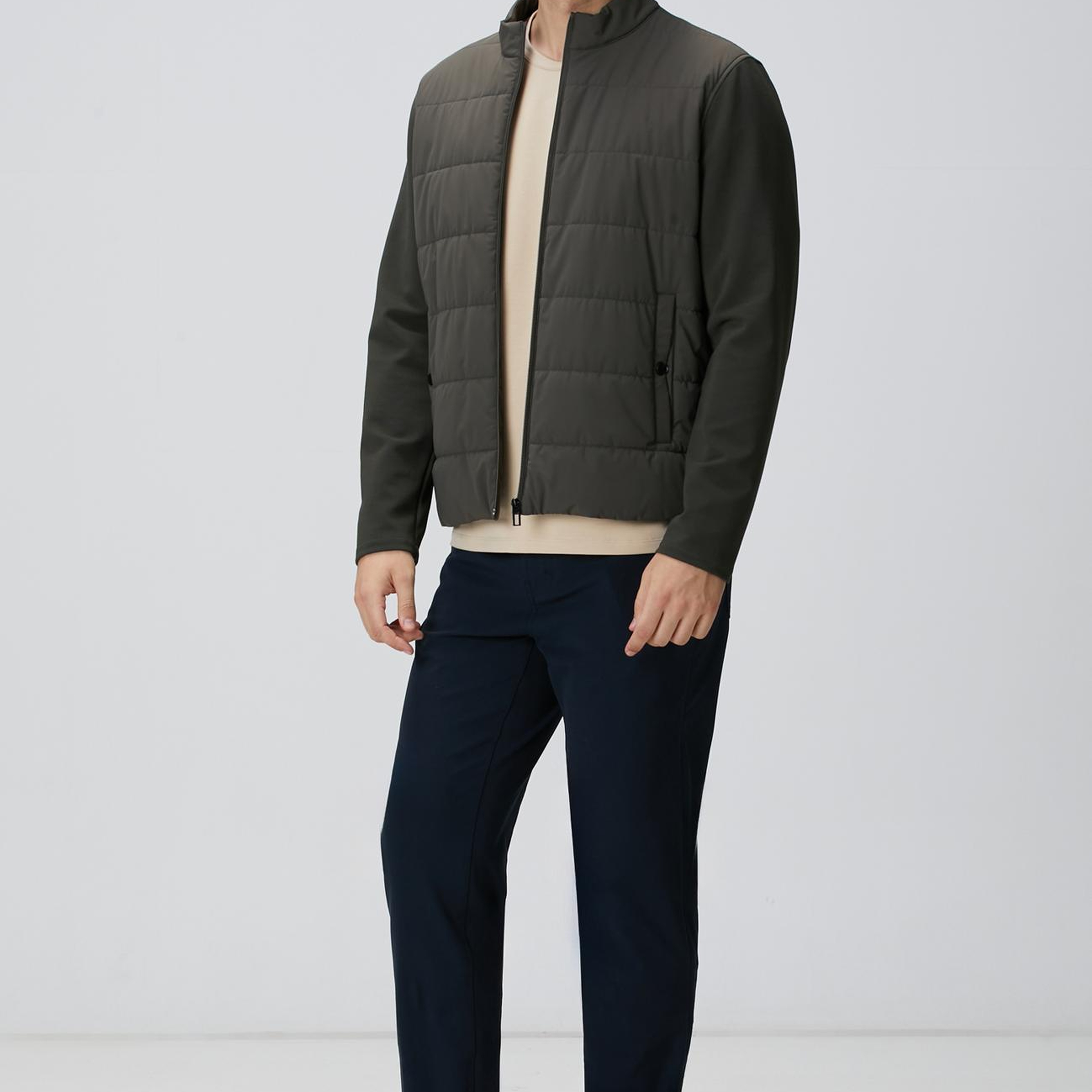 Network Erkek N-Tech Bej Basic T-shirt