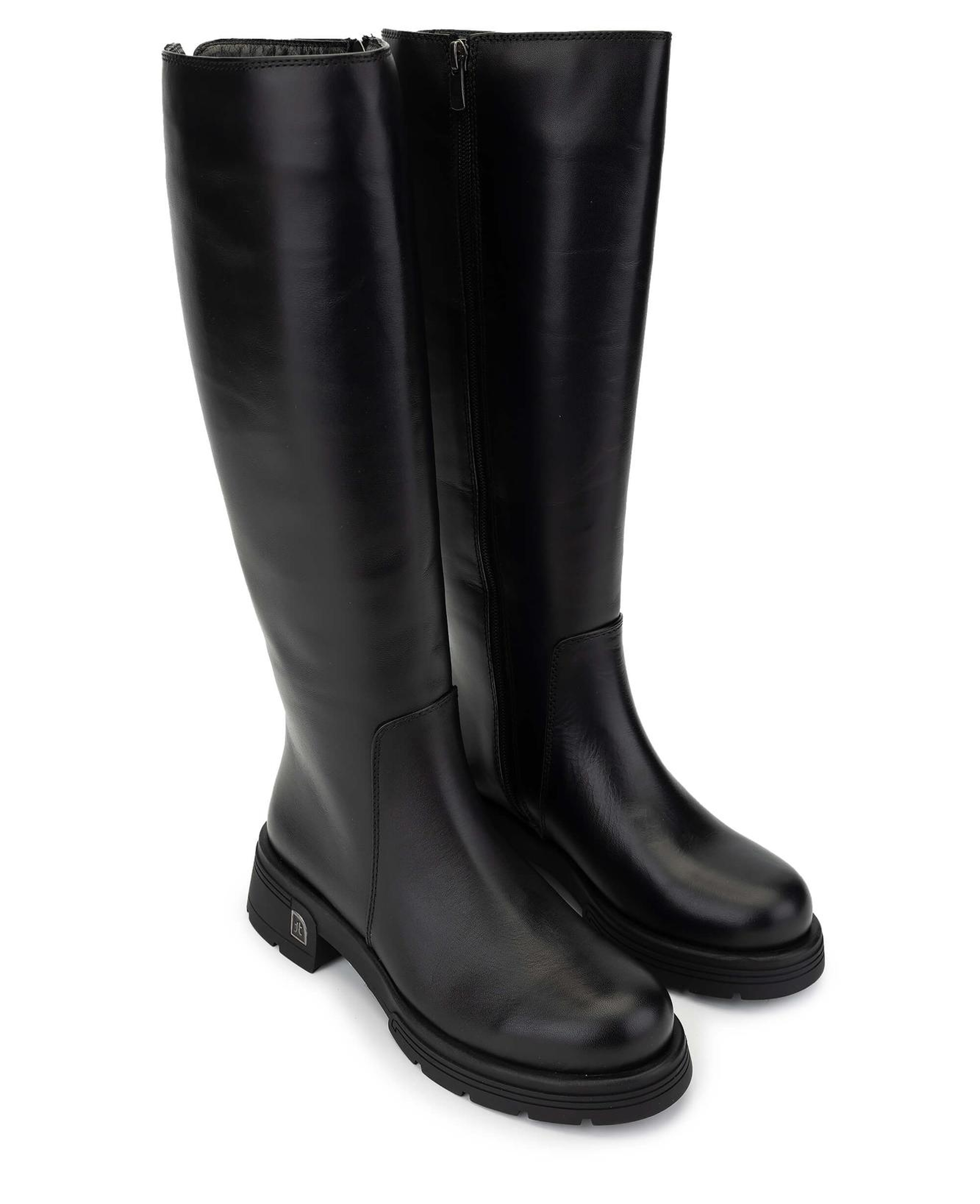 Tamer Tanca Kadın Hakiki Deri Siyah Deri Casual Çizme