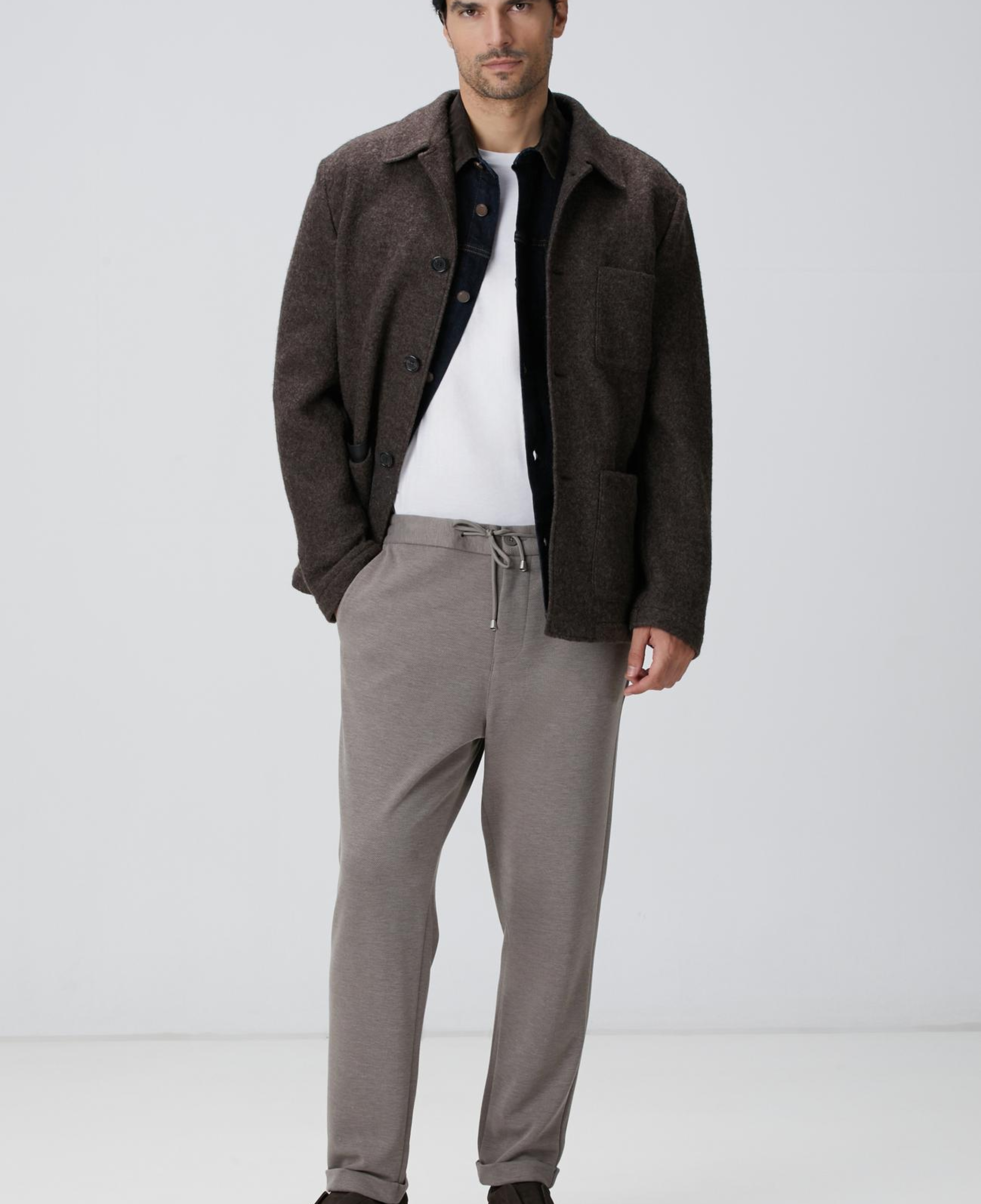 Network Erkek Beyaz Basic T-shirt