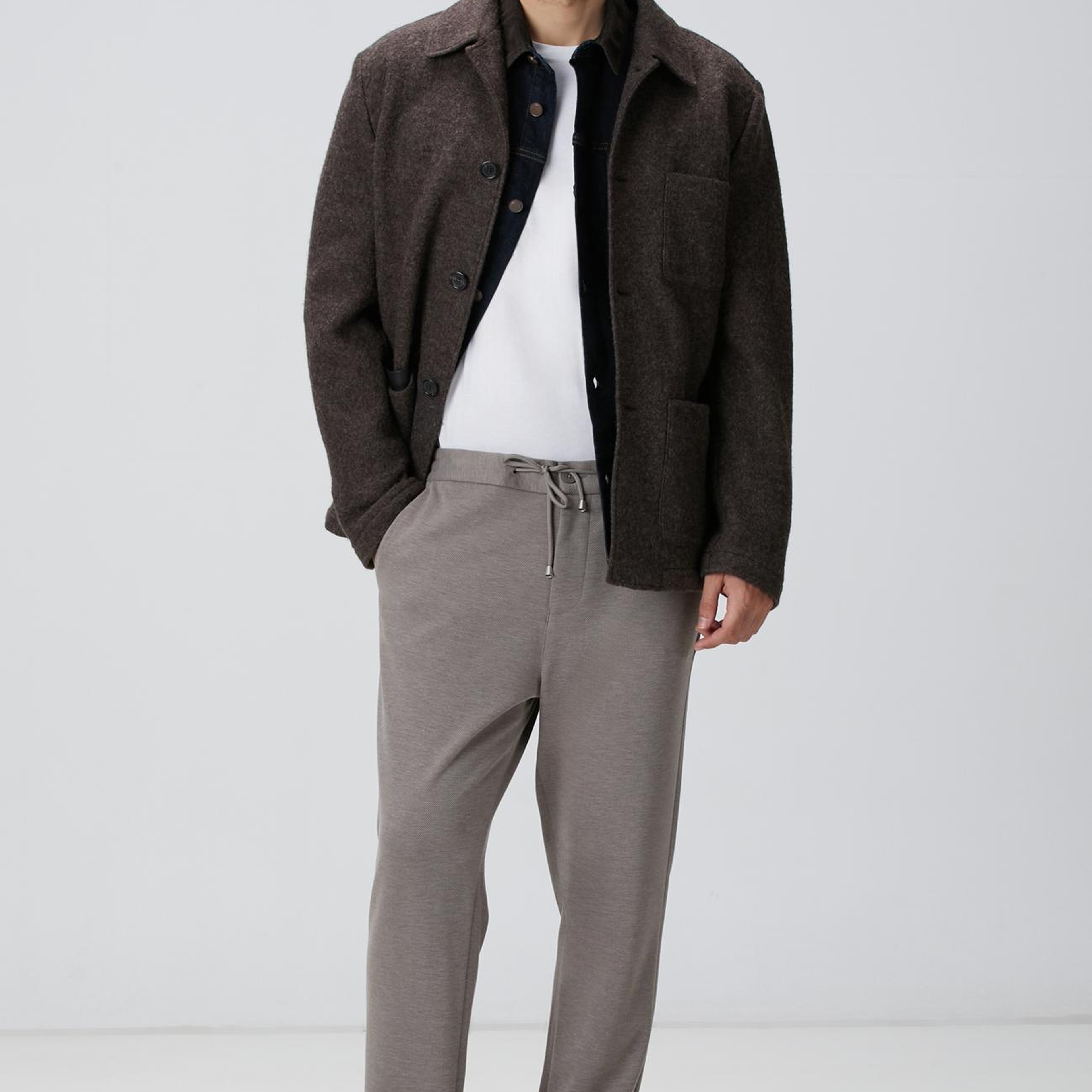 Network Erkek Beyaz Basic T-shirt