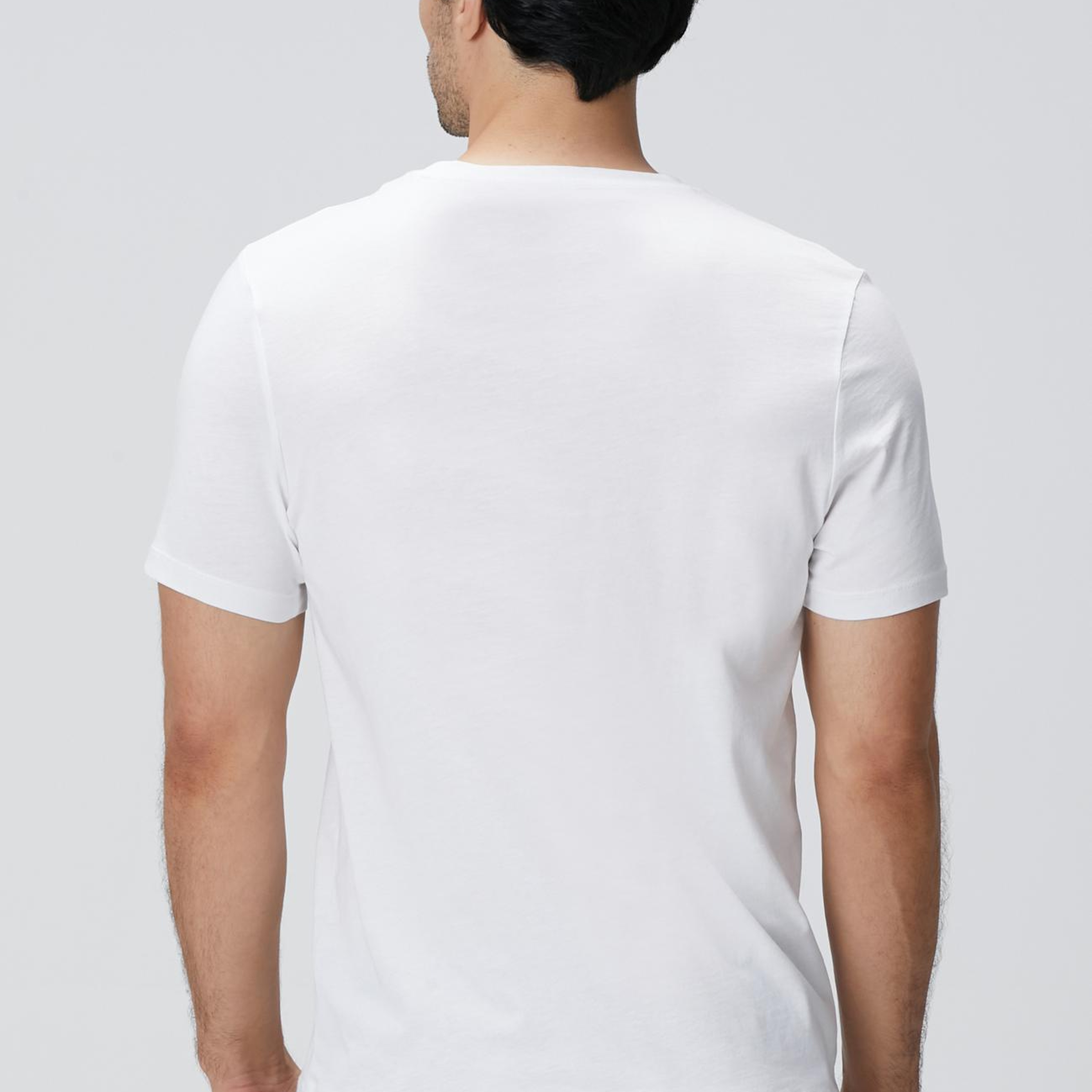 Network Erkek Beyaz Basic T-shirt