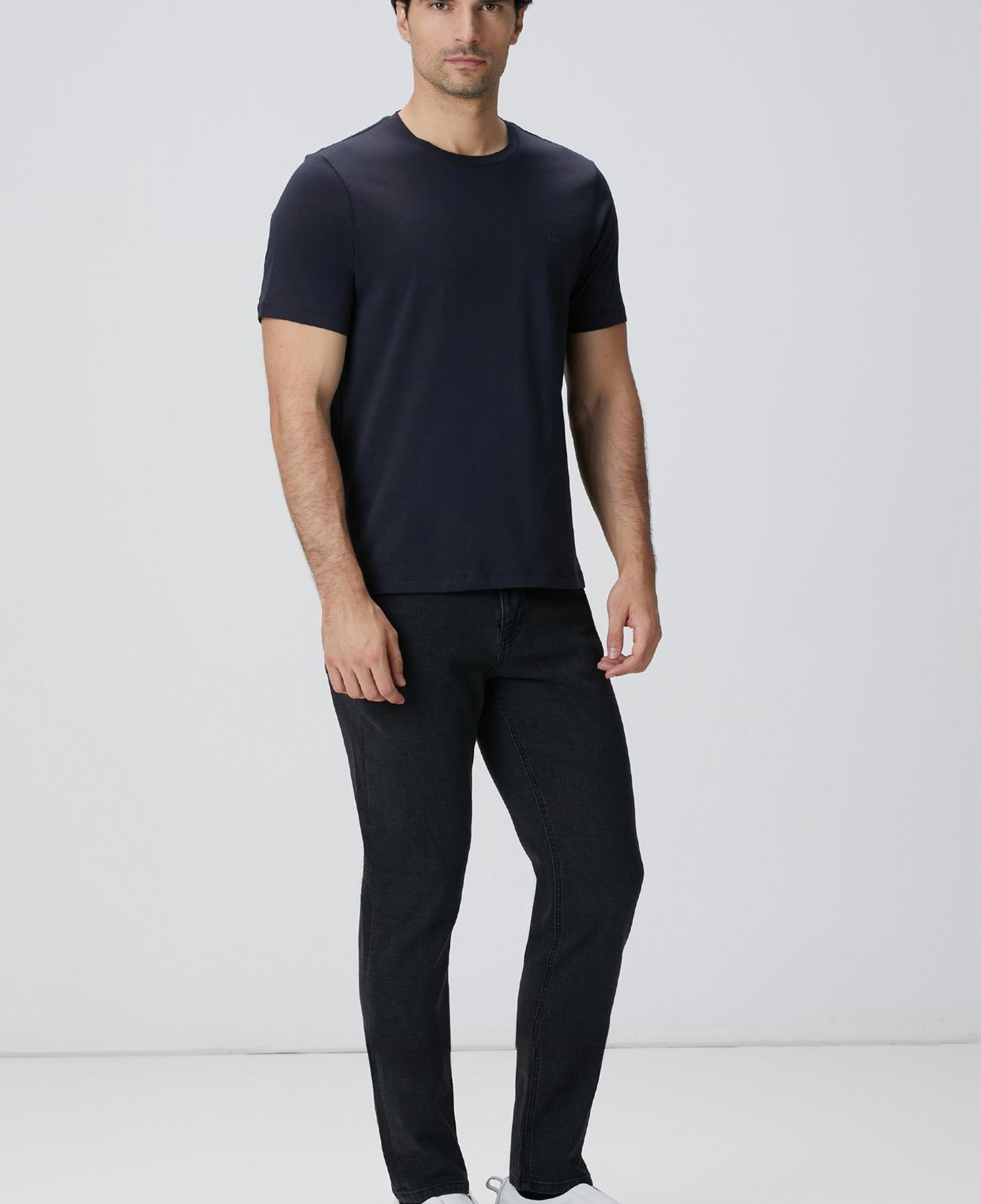 Network Erkek Lacivert Basic T-shirt