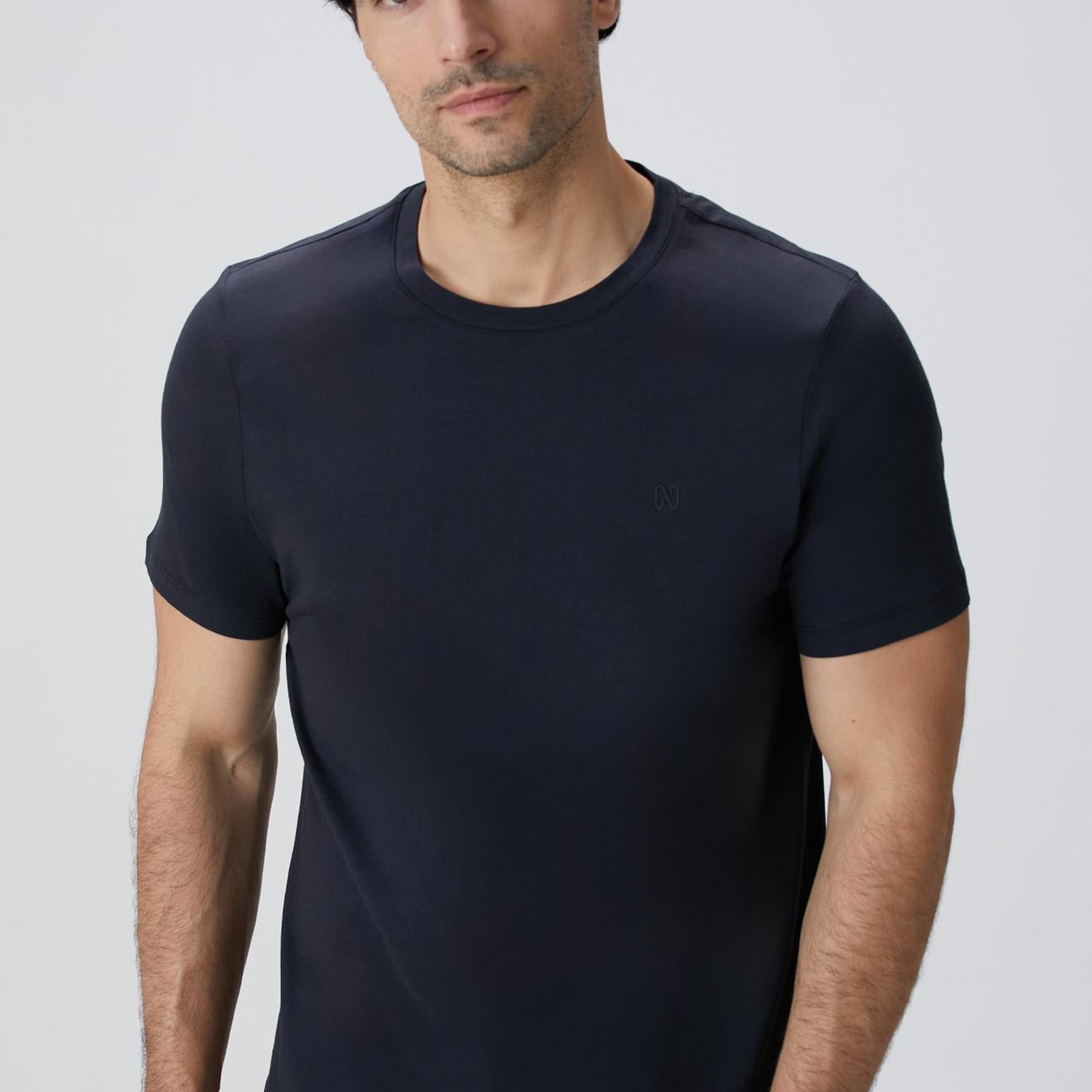 Network Erkek Lacivert Basic T-shirt